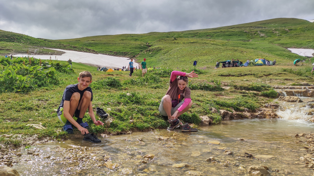 Route 30 along the Caucasus Nature Reserve, part III - Instructor's gap - My, Relaxation, Tourism, Туристы, Travels, Hike, Caucasus, Nature, Mountain tourism, The rocks, Camping, Longpost