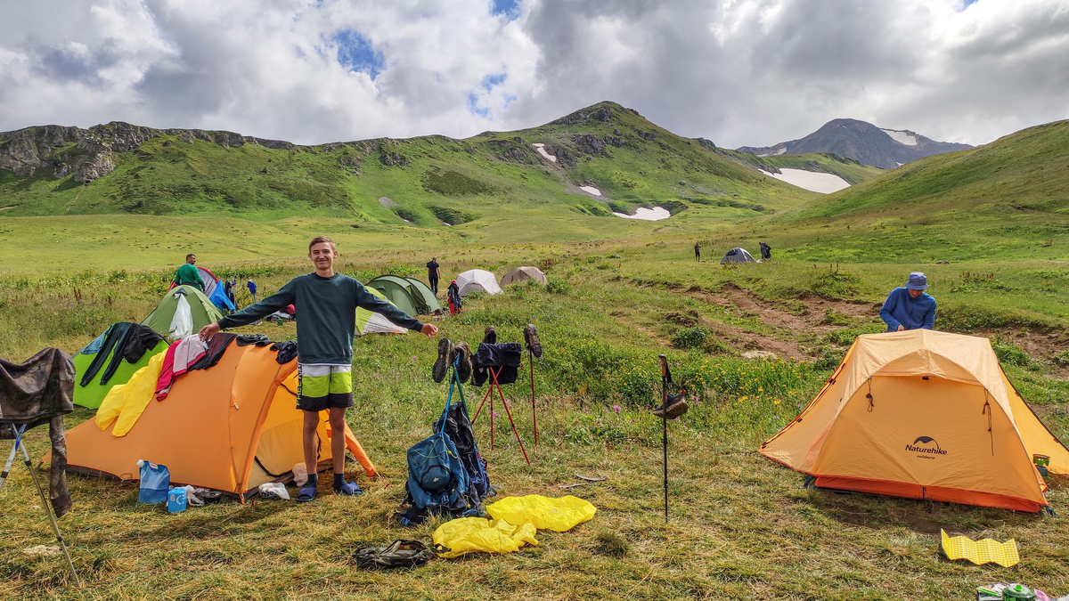 Route 30 along the Caucasus Nature Reserve, part III - Instructor's gap - My, Relaxation, Tourism, Туристы, Travels, Hike, Caucasus, Nature, Mountain tourism, The rocks, Camping, Longpost