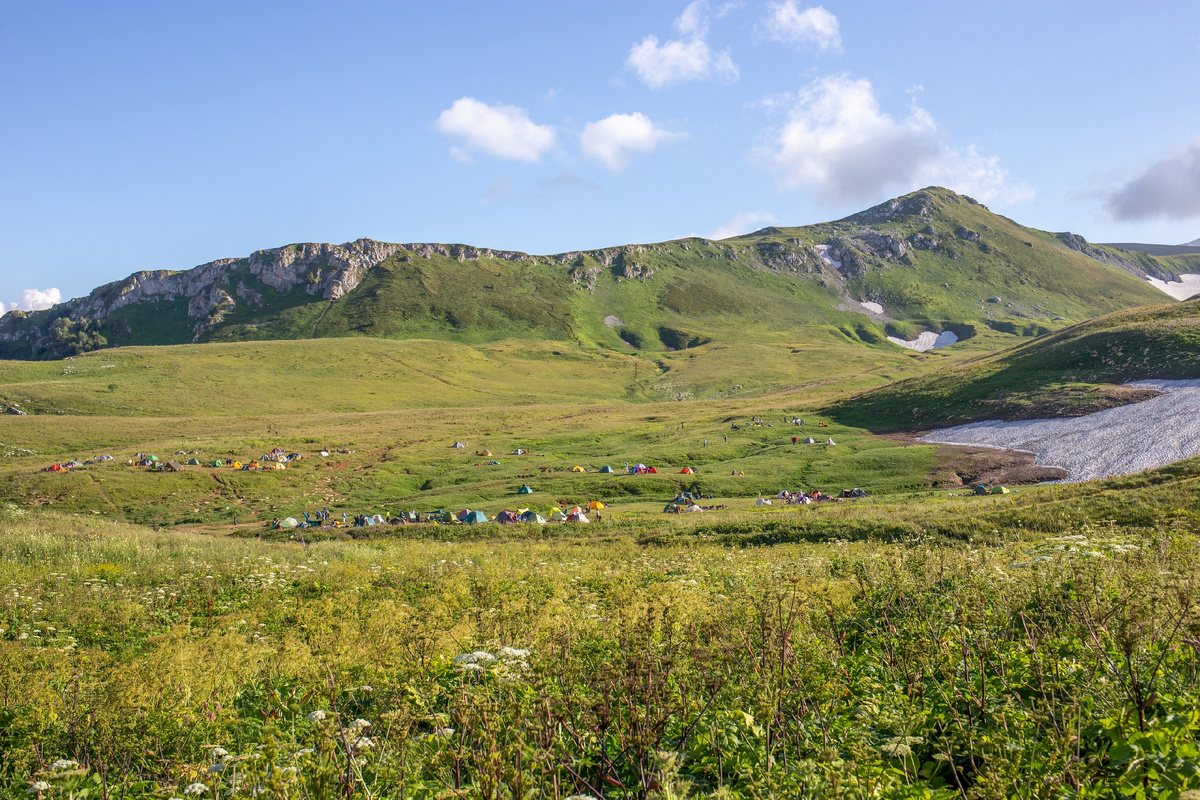 Route 30 along the Caucasus Nature Reserve, part III - Instructor's gap - My, Relaxation, Tourism, Туристы, Travels, Hike, Caucasus, Nature, Mountain tourism, The rocks, Camping, Longpost