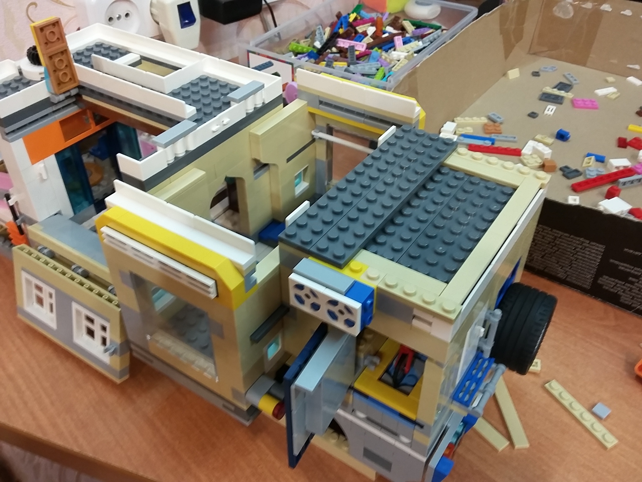 Mobile home - My, Lego, Van, Constructor, Toys, Video, Soundless, Longpost