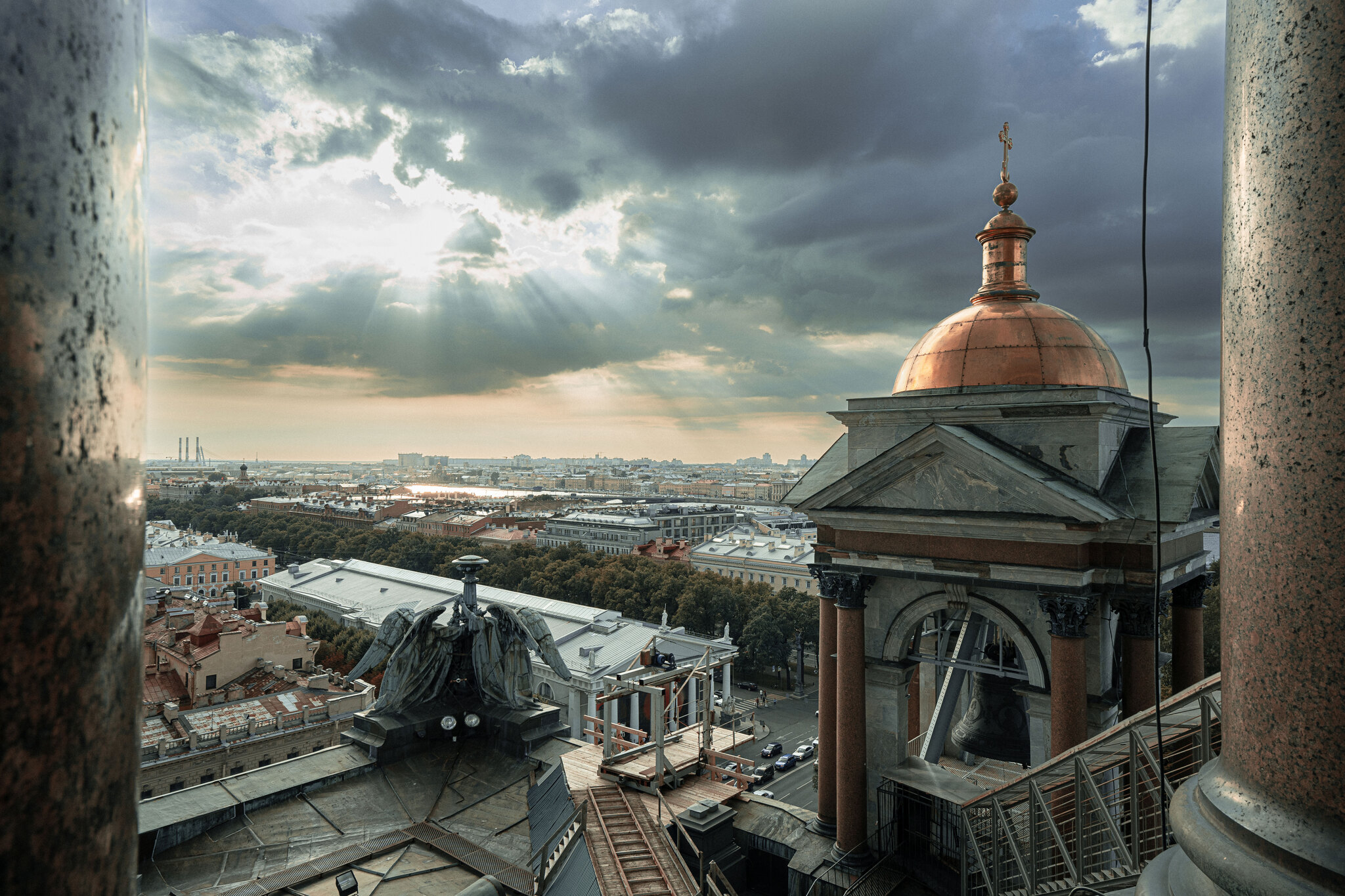 St. Isaac's Cathedral - My, Saint Petersburg, Saint Isaac's Cathedral, The photo, Sky, Clouds