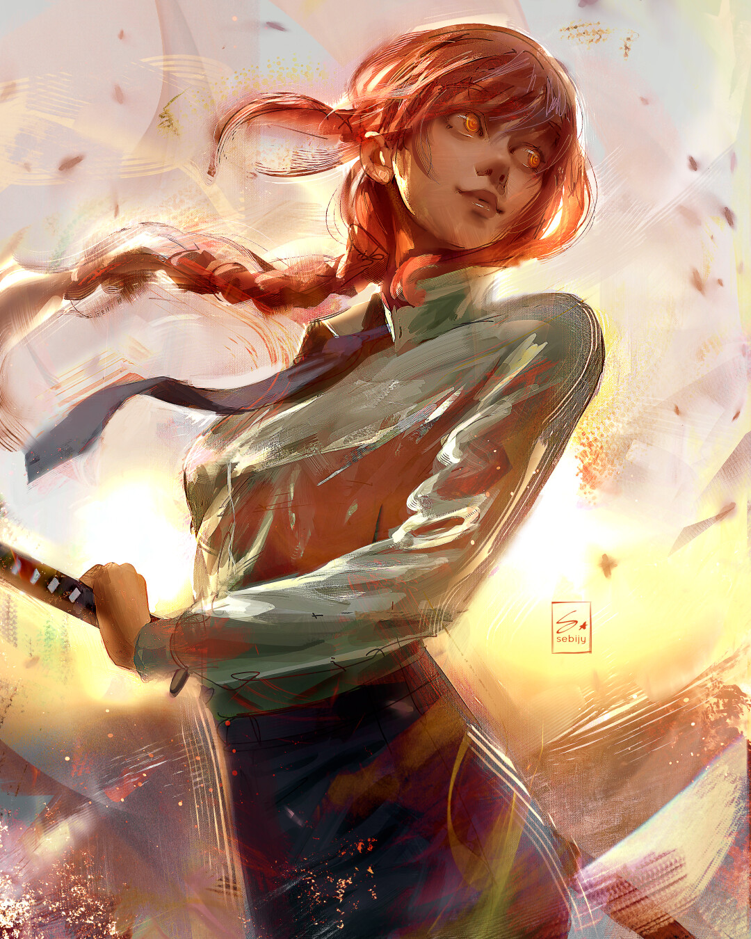 Makima - Anime art, Anime, Chainsaw man, Makima