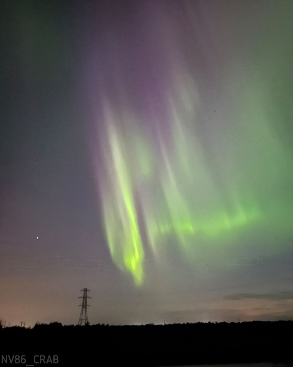 And they showed us beauty - Polar Lights, Sky, beauty, Nizhnevartovsk, Night, Longpost