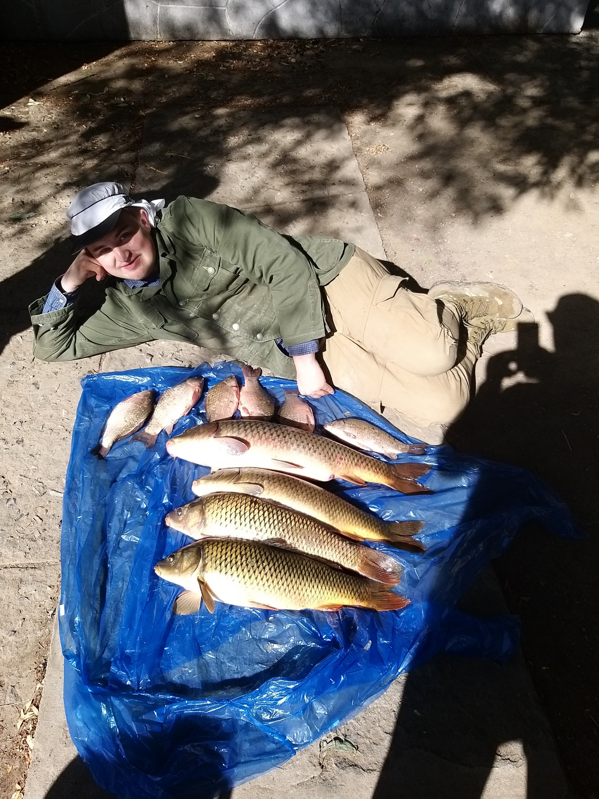 And I just caught a carp, and I’m proud of it - My, Carp, Fishing, Trophy, I share my joy, Longpost, The photo, A fish