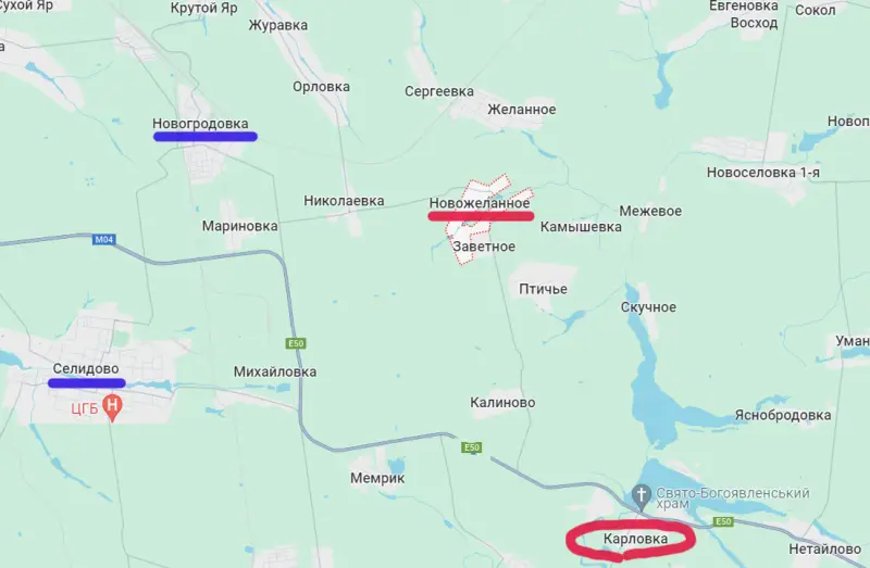 Russian troops approached Novozhelanny near Pokrovsk - Politics, news, Special operation, Military establishment, Offensive, Promotion, Pokrovsk