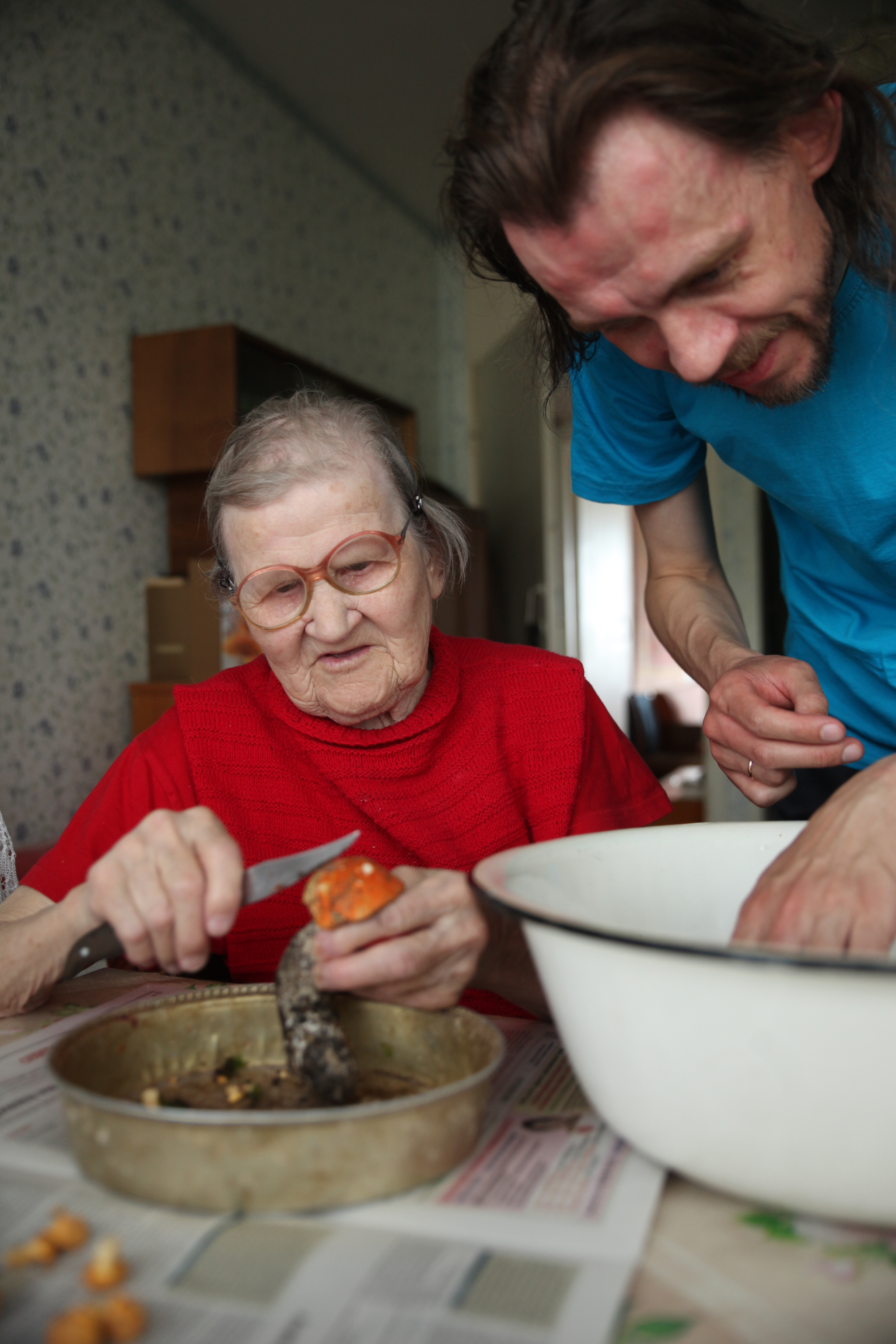 Mushrooms, ass and happiness - My, Grandmother, Village, Life stories, Family, Mushrooms, Mushroom pickers, Summer season, Everyday life, Happiness, Dinner, Longpost