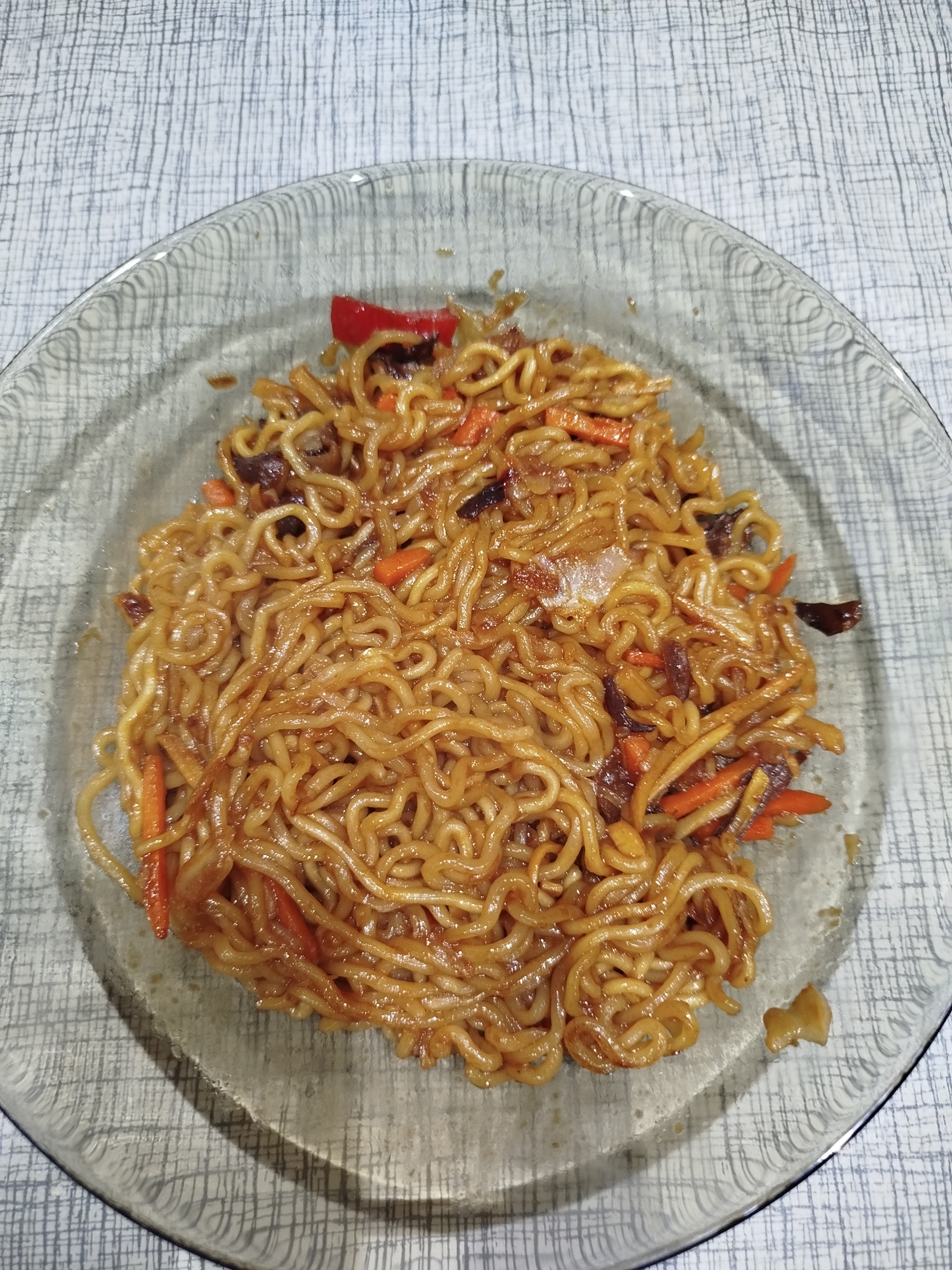 Instant Yakisoba noodles with Sunaoshi vegetable sauce - My, Doshirakology, Noodles, Vegetables, Quickly, Fast food, Food, Japan, Longpost