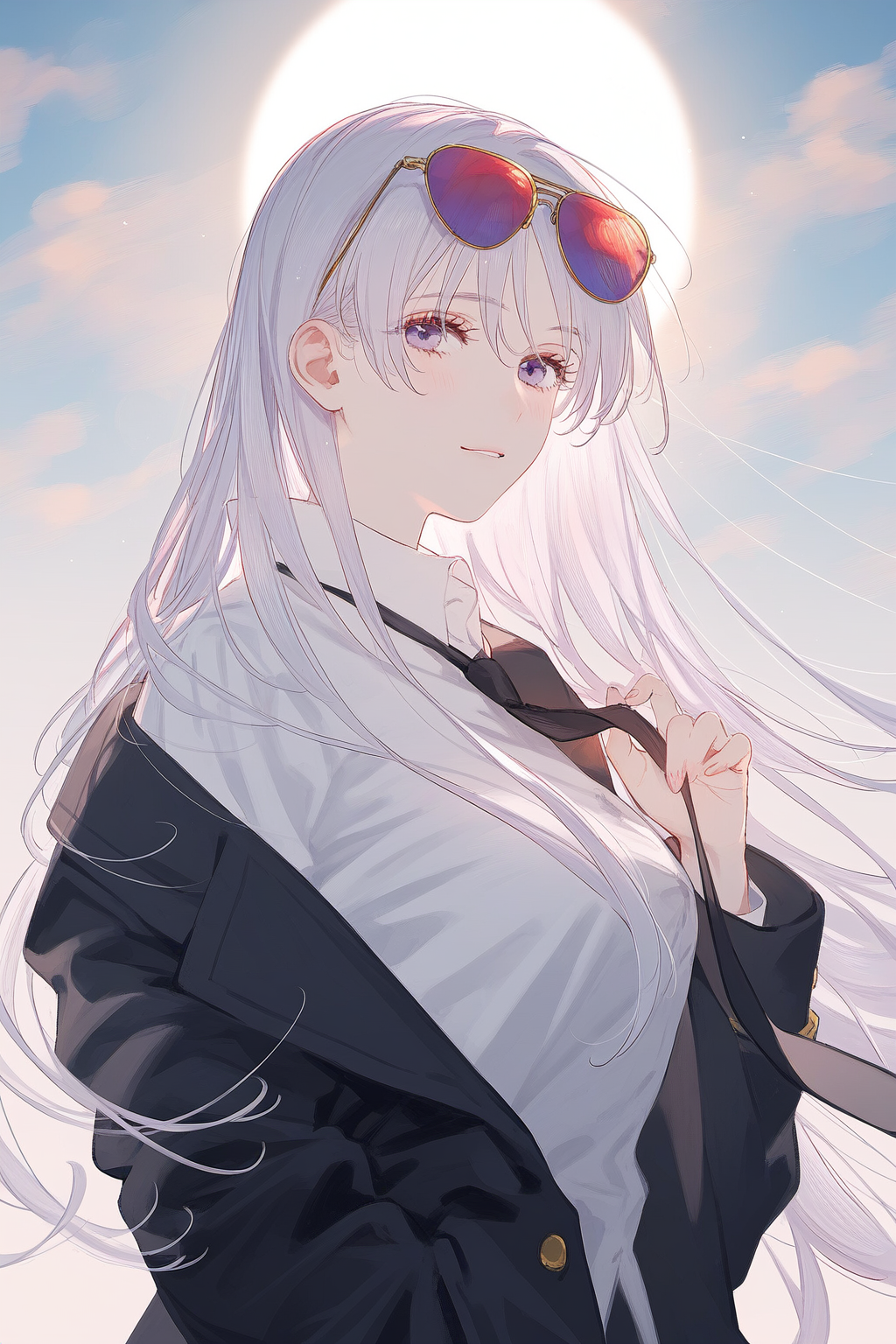 Enterprise - Аниме, Anime Art, Арты нейросетей, Pixiv, Enterprise (Azur Lane), Azur Lane, Длиннопост