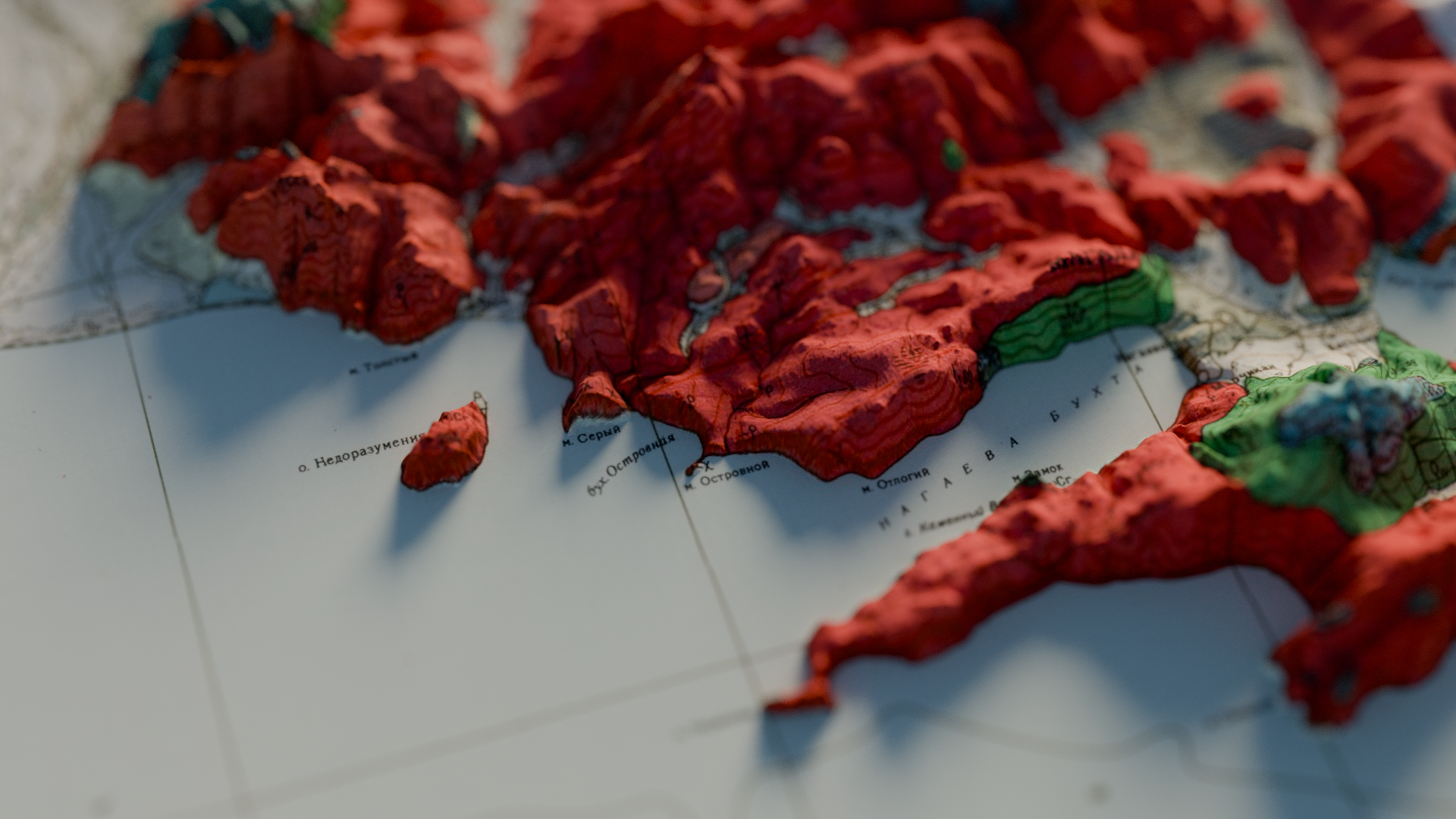 Blender + QGis - My, Blender, 3D, 3D modeling, Computer graphics, Digital, Qgis, Cards, the USSR, Magadan, Designer, Geographic information systems, Geology, Design, Render, Cycles Render, 3D graphics, Longpost