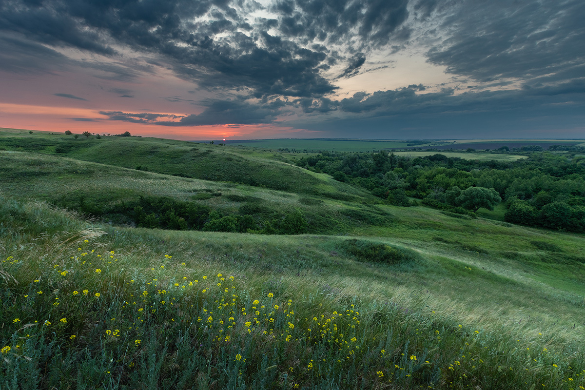 Rising - My, Steppe, Rostov region, Sunrise