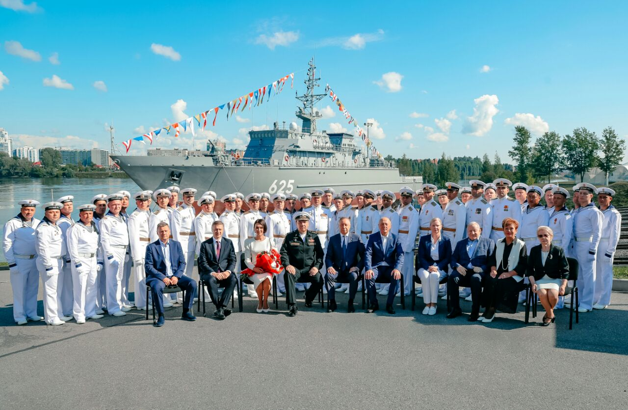 Reply to the post “A mine defense ship was launched in St. Petersburg” - Transport, Production, Saint Petersburg, Sea, Video, Telegram (link), Navy, Reply to post, VKontakte (link), Longpost, Politics, Minesweeper, Russia, news, launching