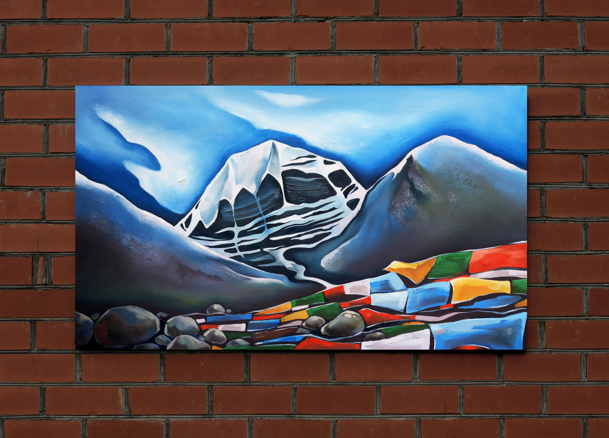 Sacred Mount Kailash - My, Kailash, Tibet, Nepal, Himalayas, Buddhists, Buddhism, Tibetan Buddhism, Zen, Enlightenment, Meditation, Spirituality, Self-development, The mountains, Painting, Oil painting, Self-taught artist, Art, Art, Creation, Painting, Longpost