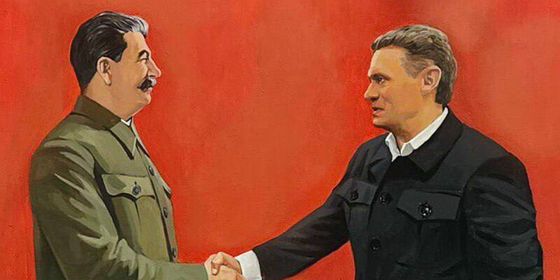 The acting head of the Vologda region showed a portrait in which Stalin shakes his hand - Politics, Stalin, Vologodskaya Oblast, RBK, news, Telegram (link)