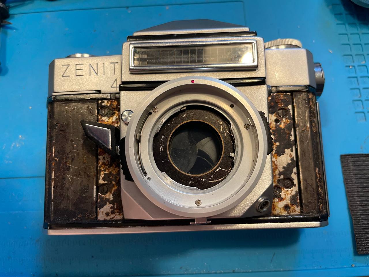 Zenit-4 repair - My, Zenith, Camera, Film cameras, KMZ, Repair, Repairers Community, Longpost