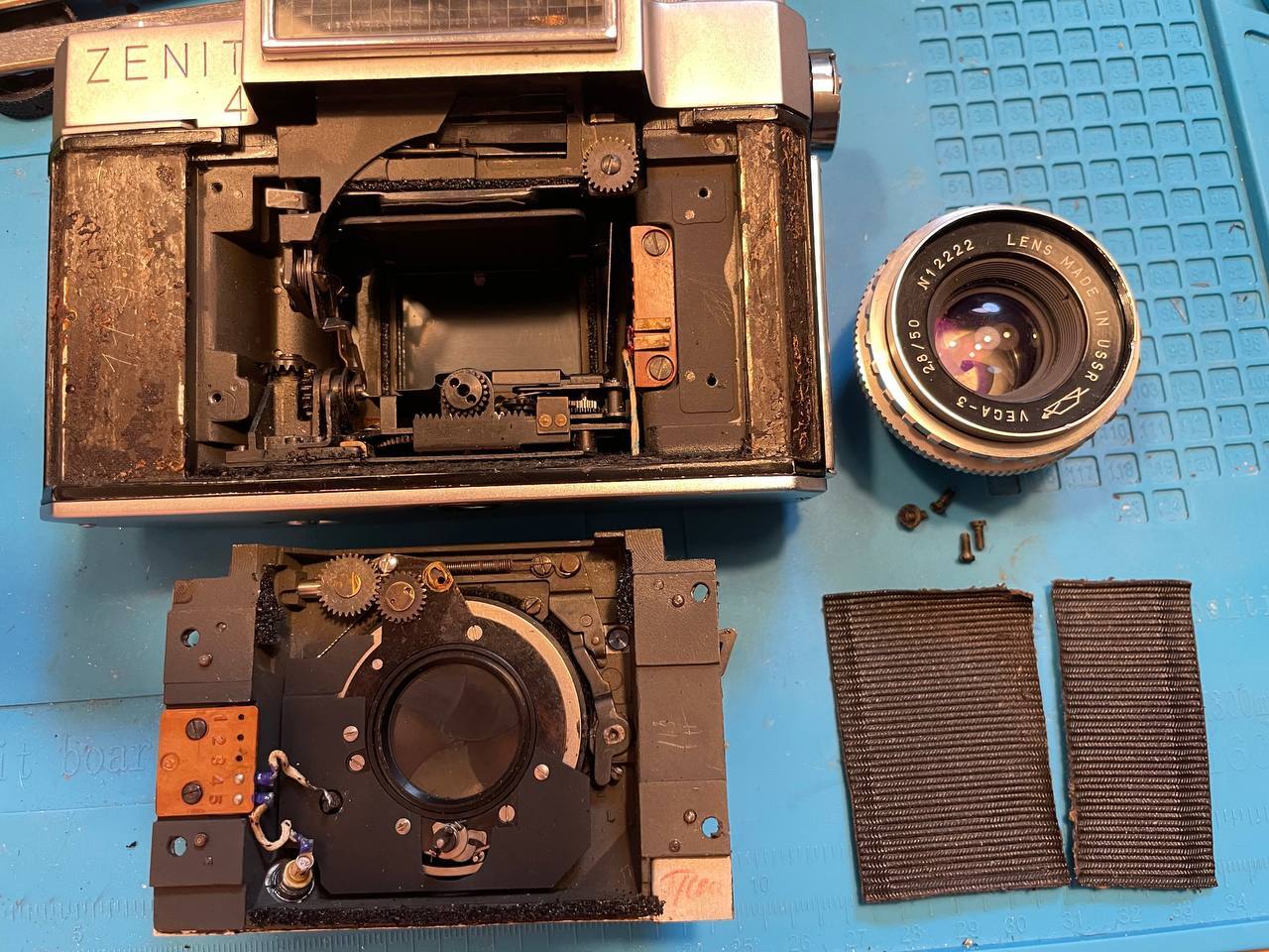 Zenit-4 repair - My, Zenith, Camera, Film cameras, KMZ, Repair, Repairers Community, Longpost