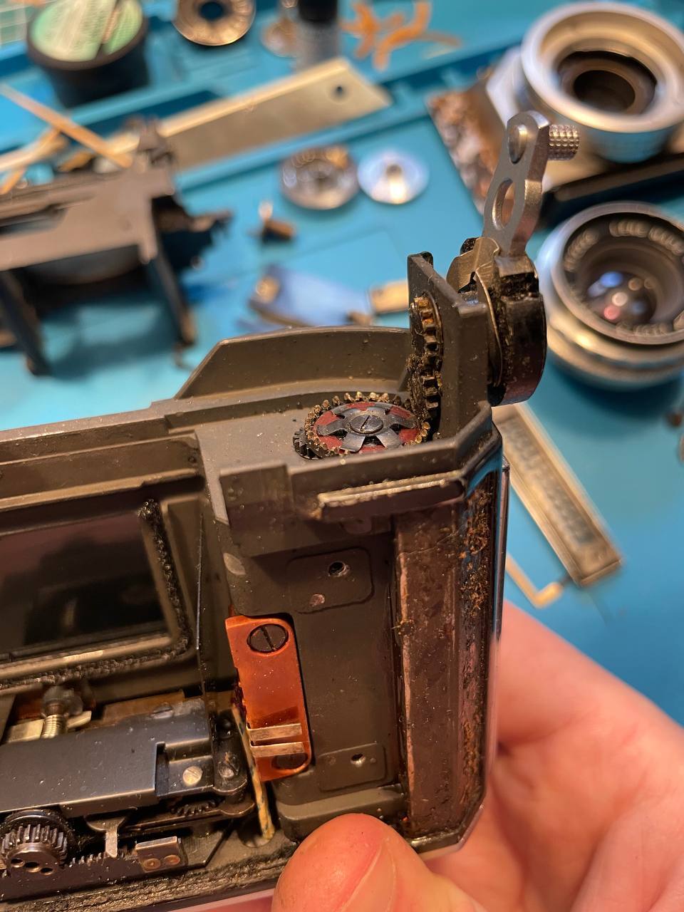 Zenit-4 repair - My, Zenith, Camera, Film cameras, KMZ, Repair, Repairers Community, Longpost