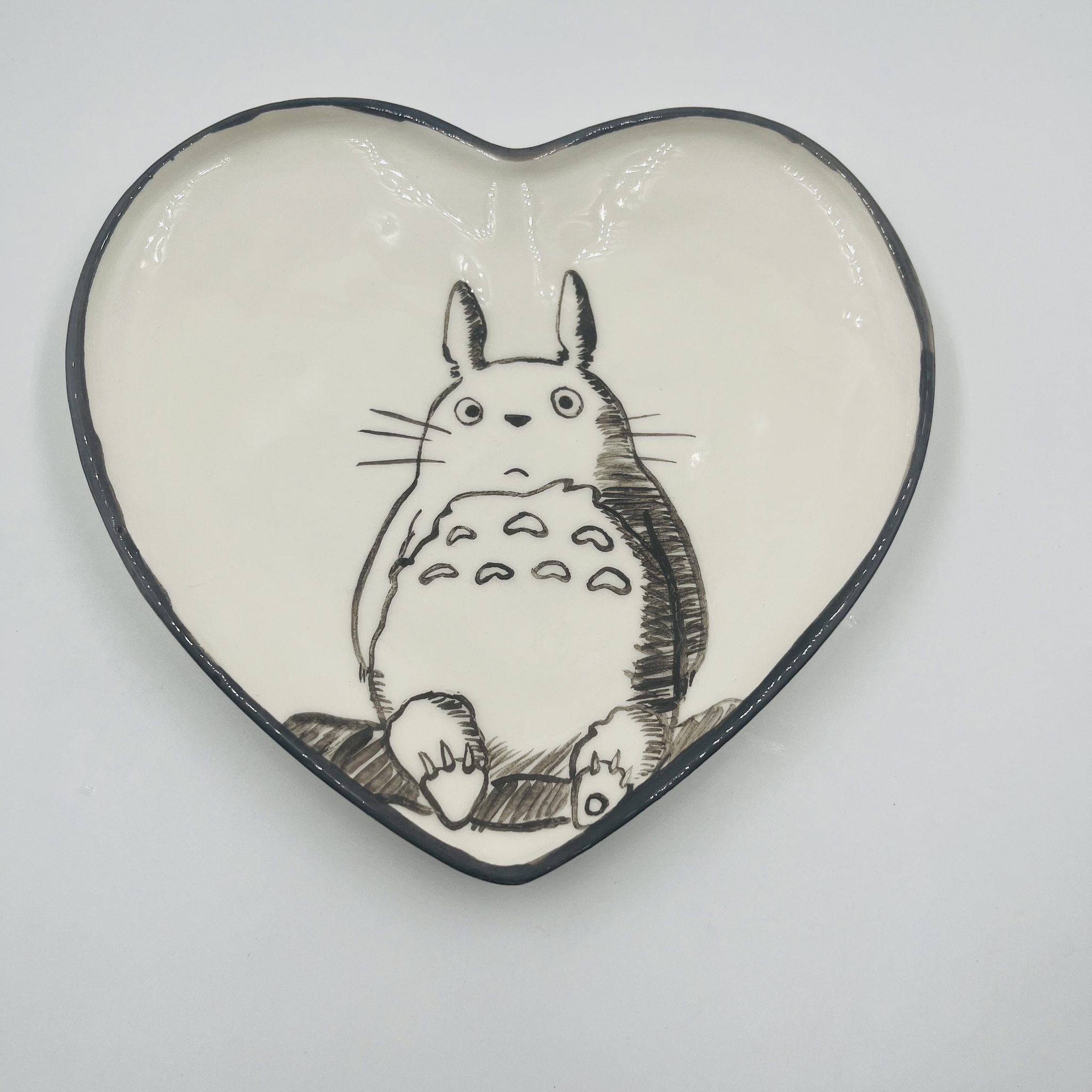 My - My, Handmade, Plate, Painting, Drawing, My neighbor Totoro, Totoro, Longpost