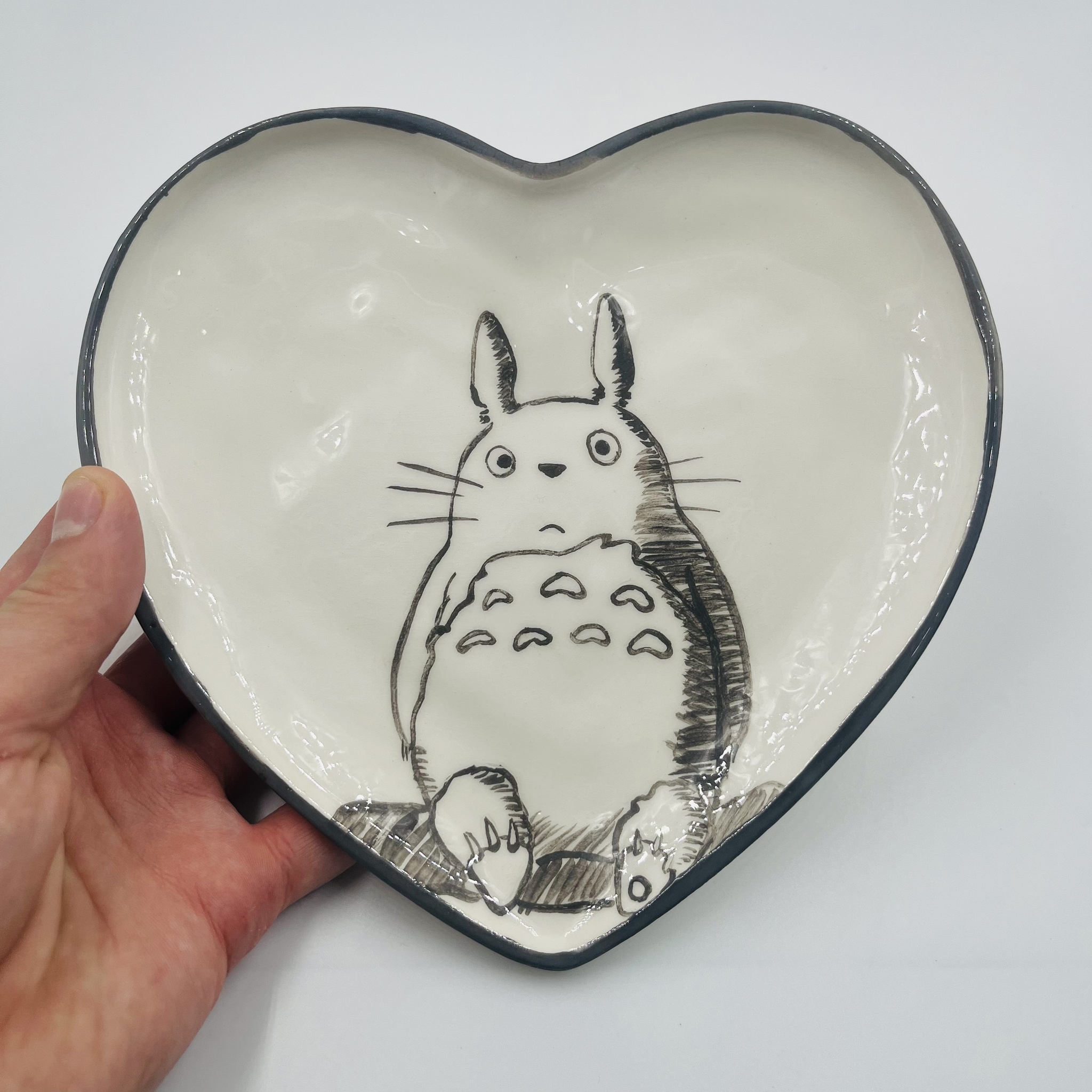 My - My, Handmade, Plate, Painting, Drawing, My neighbor Totoro, Totoro, Longpost