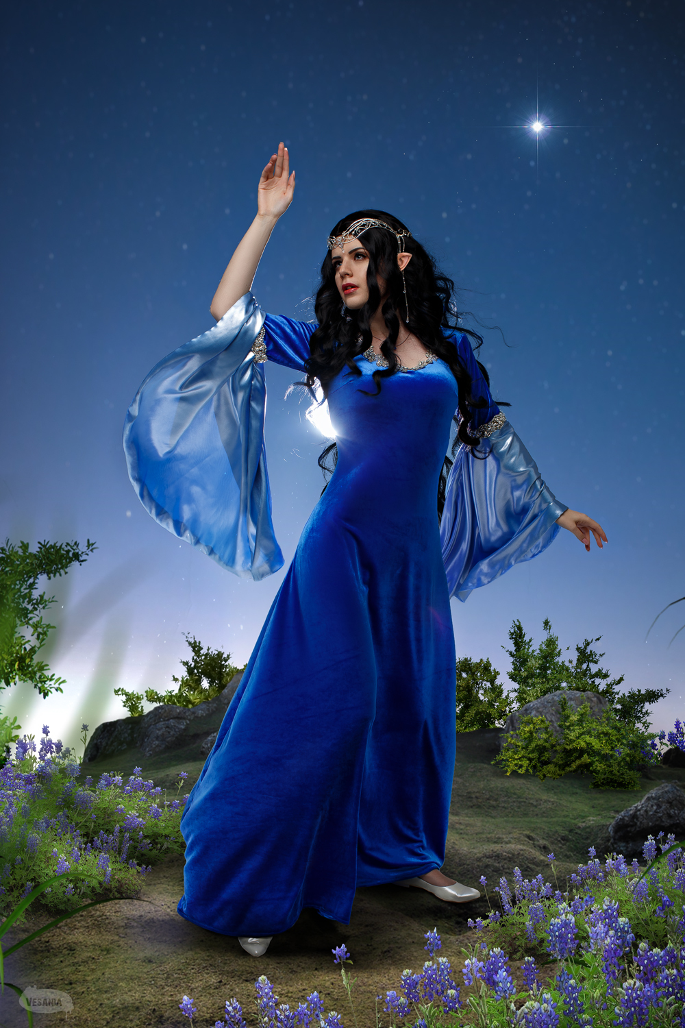 Cosplay Luthien Tinuviel from The Silmarillion - My, Tolkien, Tolkien's Legendarium, Luthien, Beren and Luthien, Lord of the Rings, Cosplay, Longpost, The photo