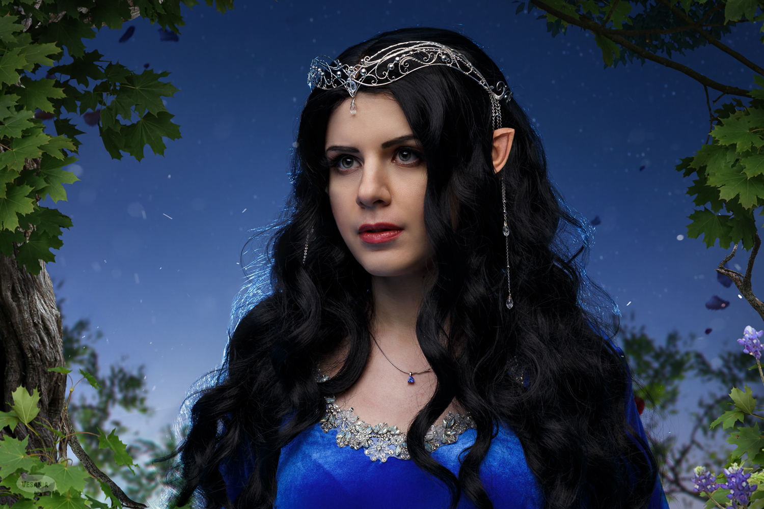 Cosplay Luthien Tinuviel from The Silmarillion - My, Tolkien, Tolkien's Legendarium, Luthien, Beren and Luthien, Lord of the Rings, Cosplay, Longpost, The photo