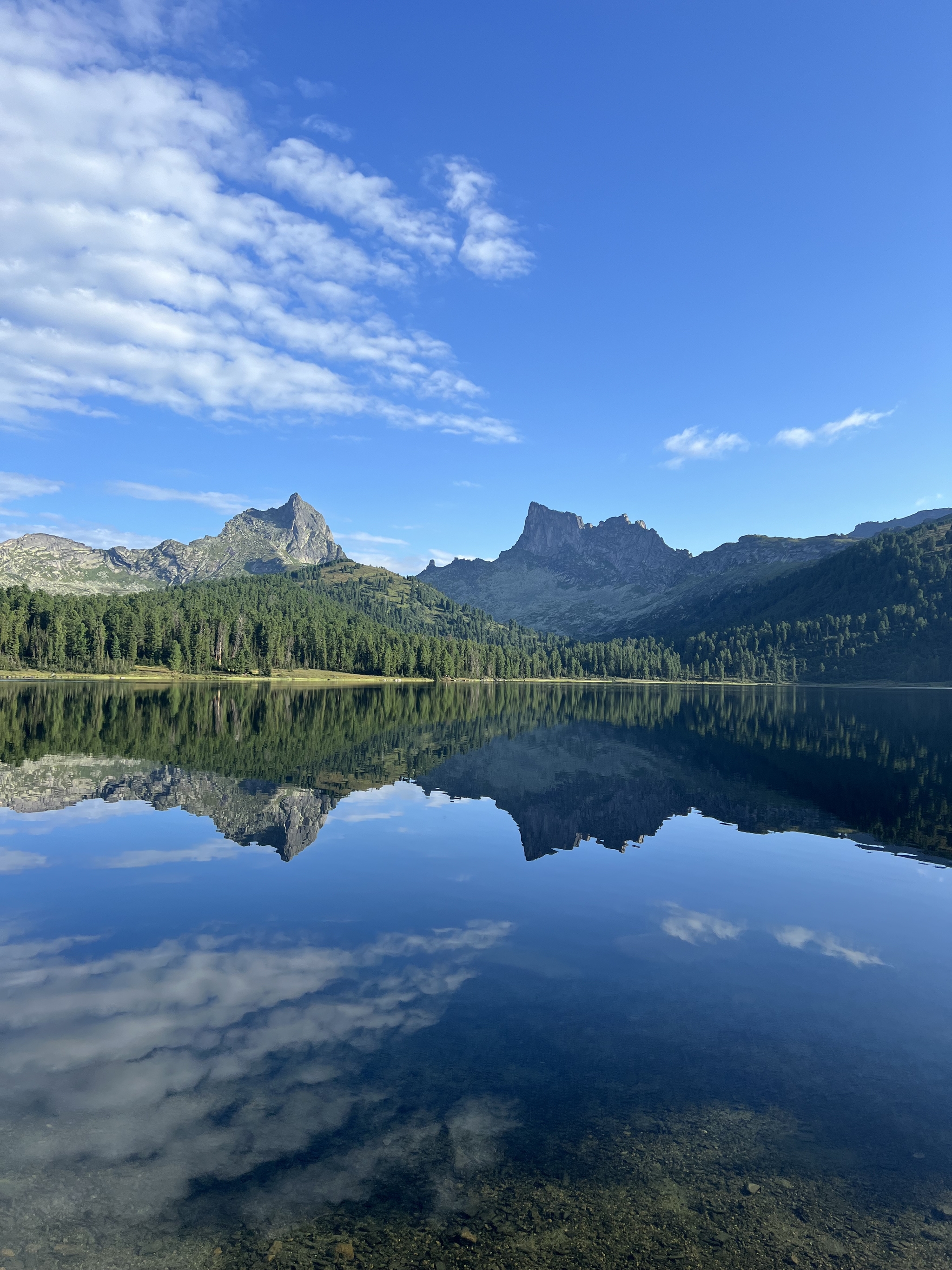 Lake light - My, Ergaki, Lake, The mountains, Reflection, Nature, Landscape, The photo