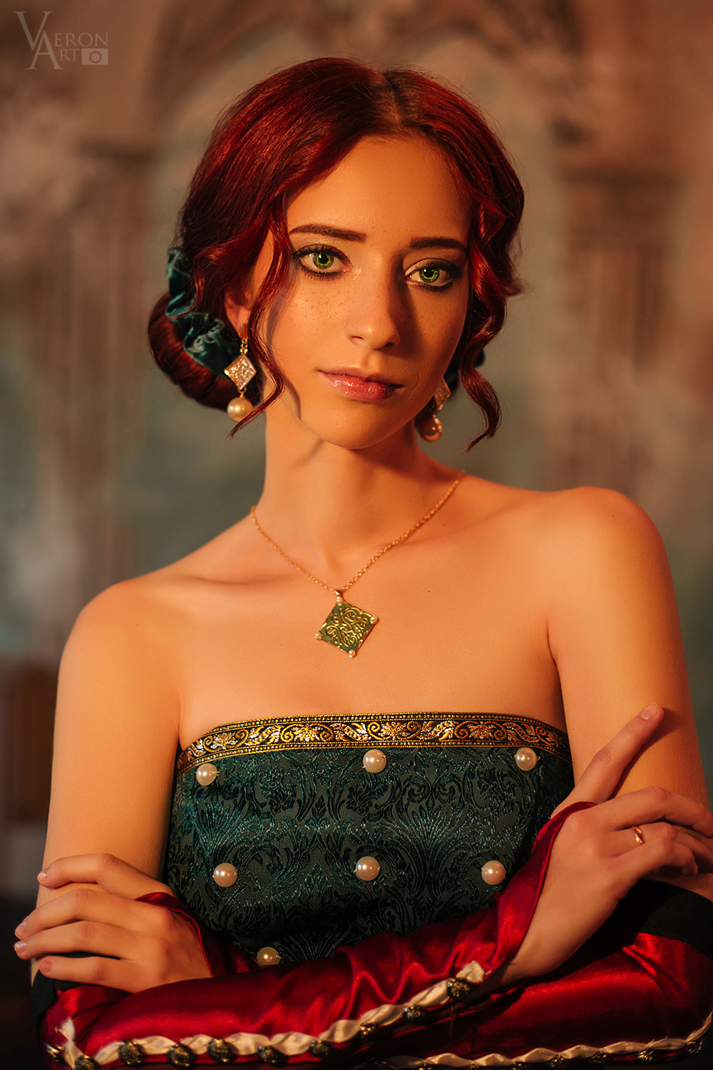 Cosplay Triss Merigold. The Witcher 3 - My, Cosplay, Triss Merigold, Witcher, The Witcher 3: Wild Hunt, Magic, Characters (edit), The photo, Photographer, Creation, Longpost