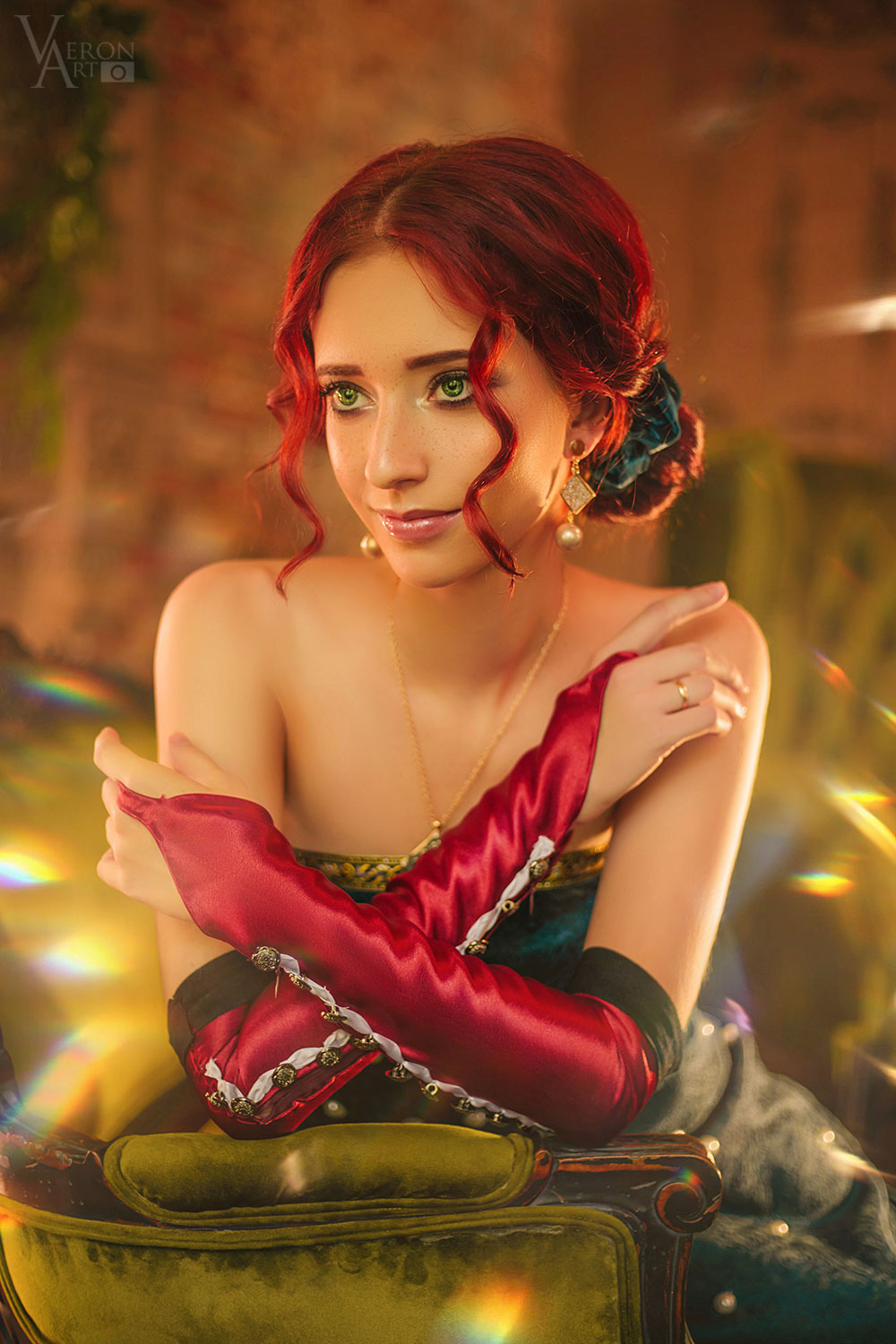 Cosplay Triss Merigold. The Witcher 3 - My, Cosplay, Triss Merigold, Witcher, The Witcher 3: Wild Hunt, Magic, Characters (edit), The photo, Photographer, Creation, Longpost