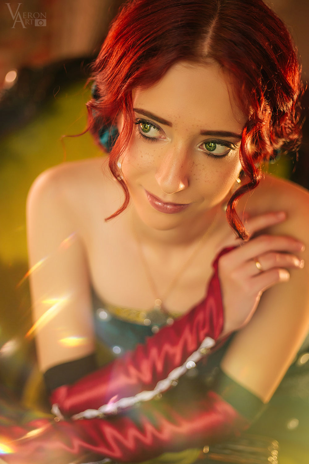 Cosplay Triss Merigold. The Witcher 3 - My, Cosplay, Triss Merigold, Witcher, The Witcher 3: Wild Hunt, Magic, Characters (edit), The photo, Photographer, Creation, Longpost