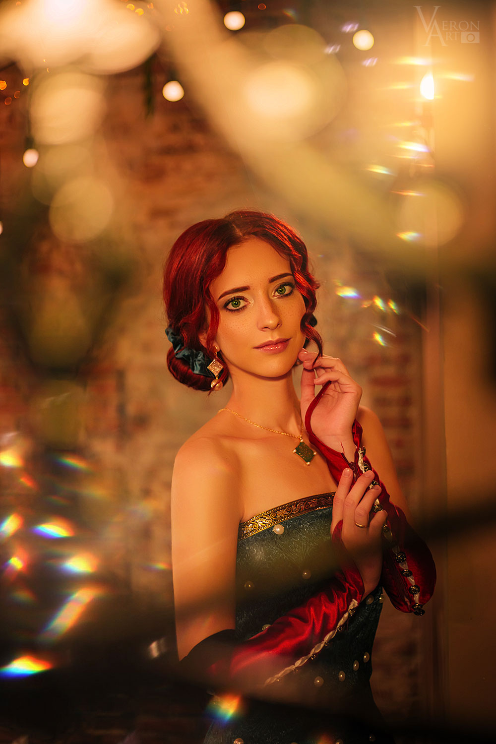 Cosplay Triss Merigold. The Witcher 3 - My, Cosplay, Triss Merigold, Witcher, The Witcher 3: Wild Hunt, Magic, Characters (edit), The photo, Photographer, Creation, Longpost