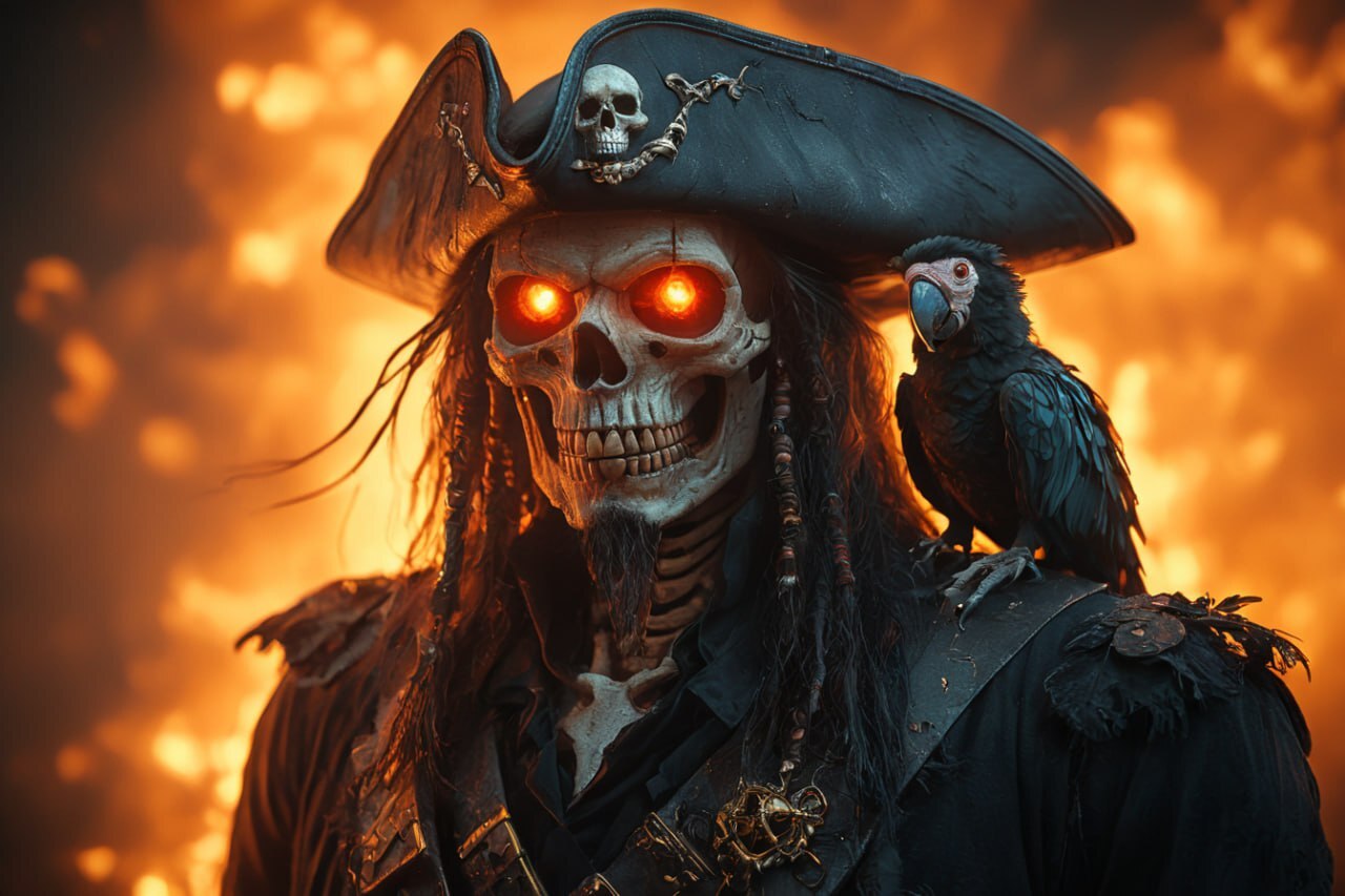 Tales Of Pirates - dark pirate atmosphere - My, Artificial Intelligence, Neural network art, Longpost