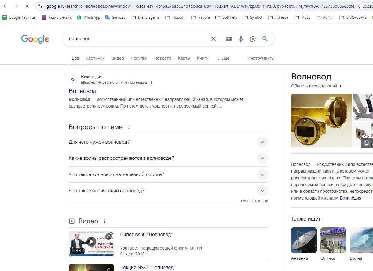 С Яндекса внезапно пропала вся информация про волноводы - Моё, Интернет, Поисковик, Сервис, Яндекс, Баг
