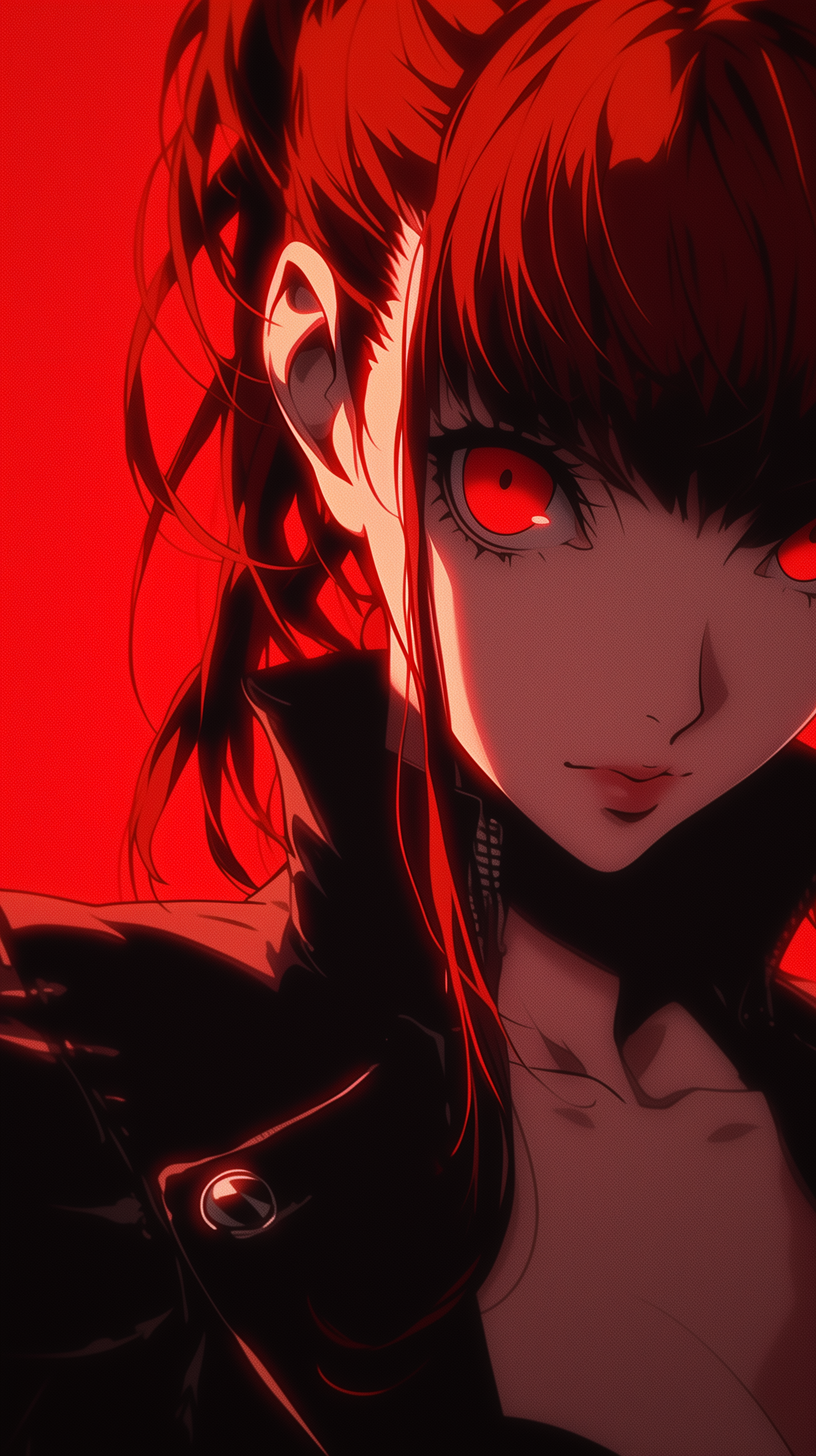 Касуми - Арт, Аниме, Anime Art, Persona, Persona 5, Игры, Game Art, Арты нейросетей, Kasumi Yoshizawa, Длиннопост