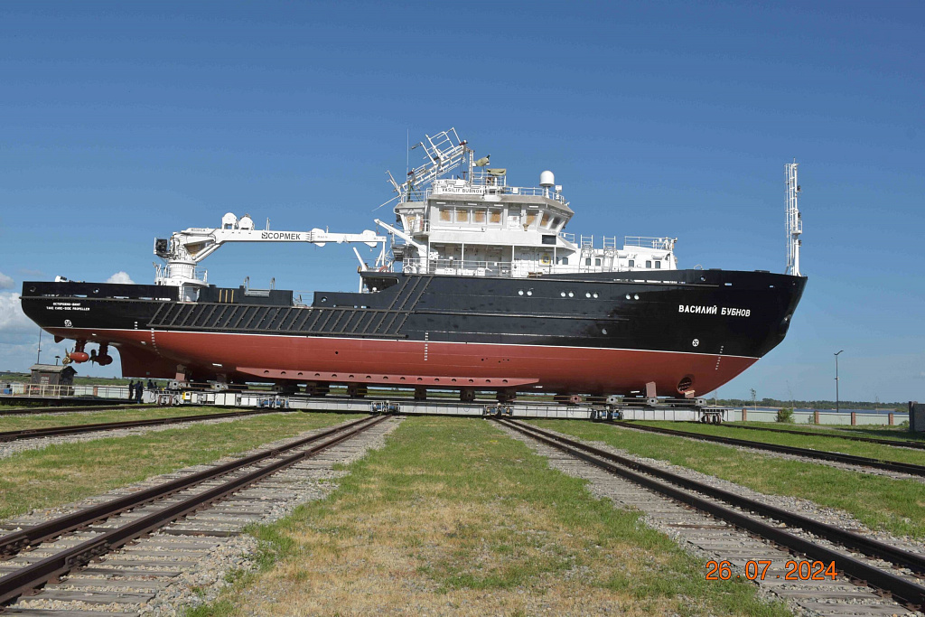 In Blagoveshchensk, the new MGS “Vasily Bubnov” of project 19910 was launched for the Russian Navy - news, Russia, Sdelanounas ru, Shipbuilding, Blagoveshchensk, Navy, Pacific Fleet, launching, Amur region, Дальний Восток, Video, Video VK, VKontakte (link), Longpost, Politics