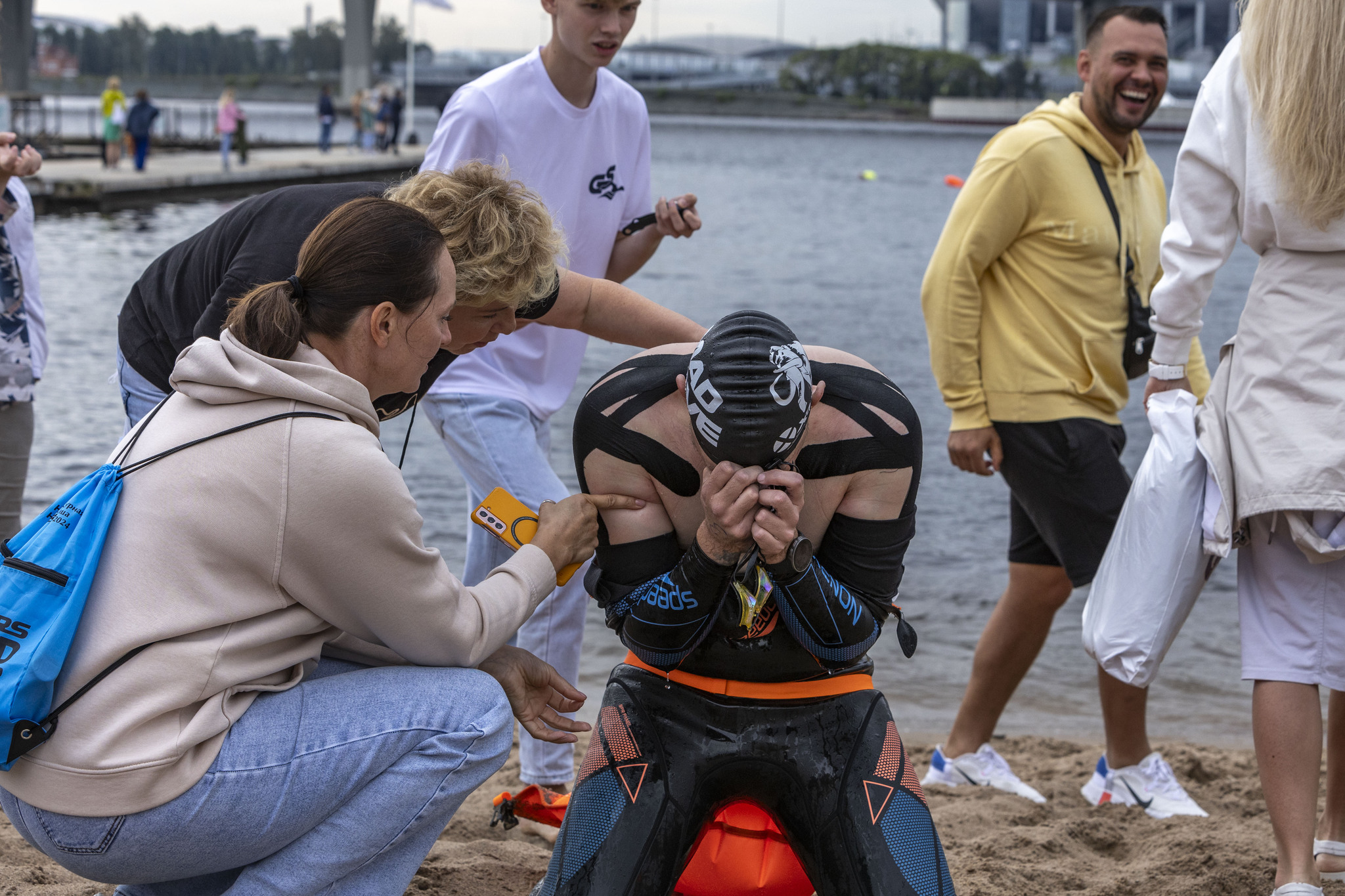 Тринадцать мостов Питера, окончание - Моё, Спорт, Санкт-Петербург, Плавание, Река, Женщины, Длиннопост