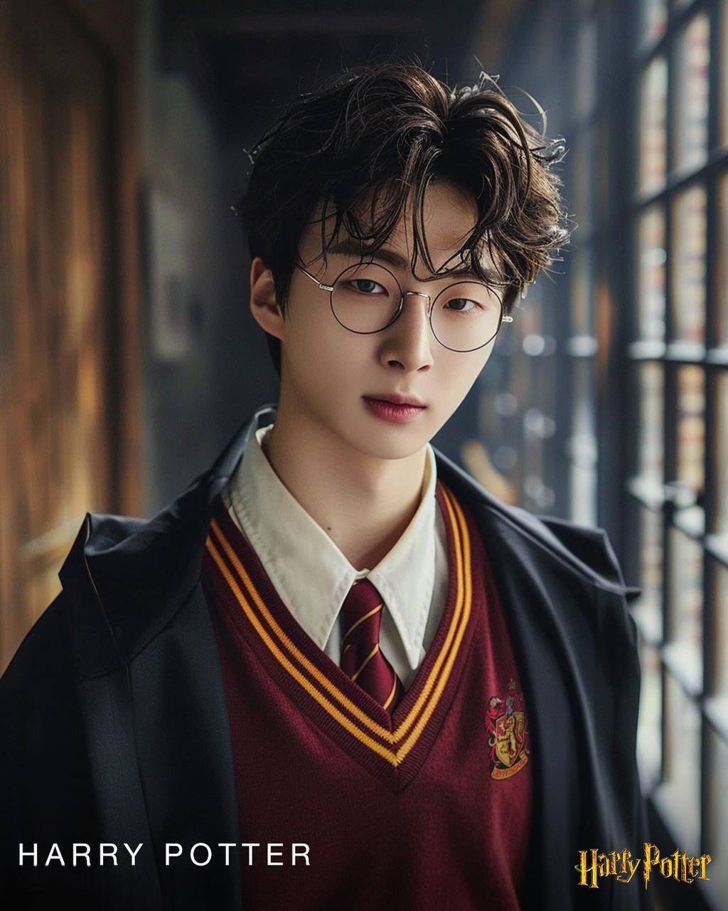 Harry Potter. Korean edition - Neural network art, Midjourney, Harry Potter, North Korea, Корея, Another world, Humor, Characters (edit), Movies, Telegram (link), Longpost