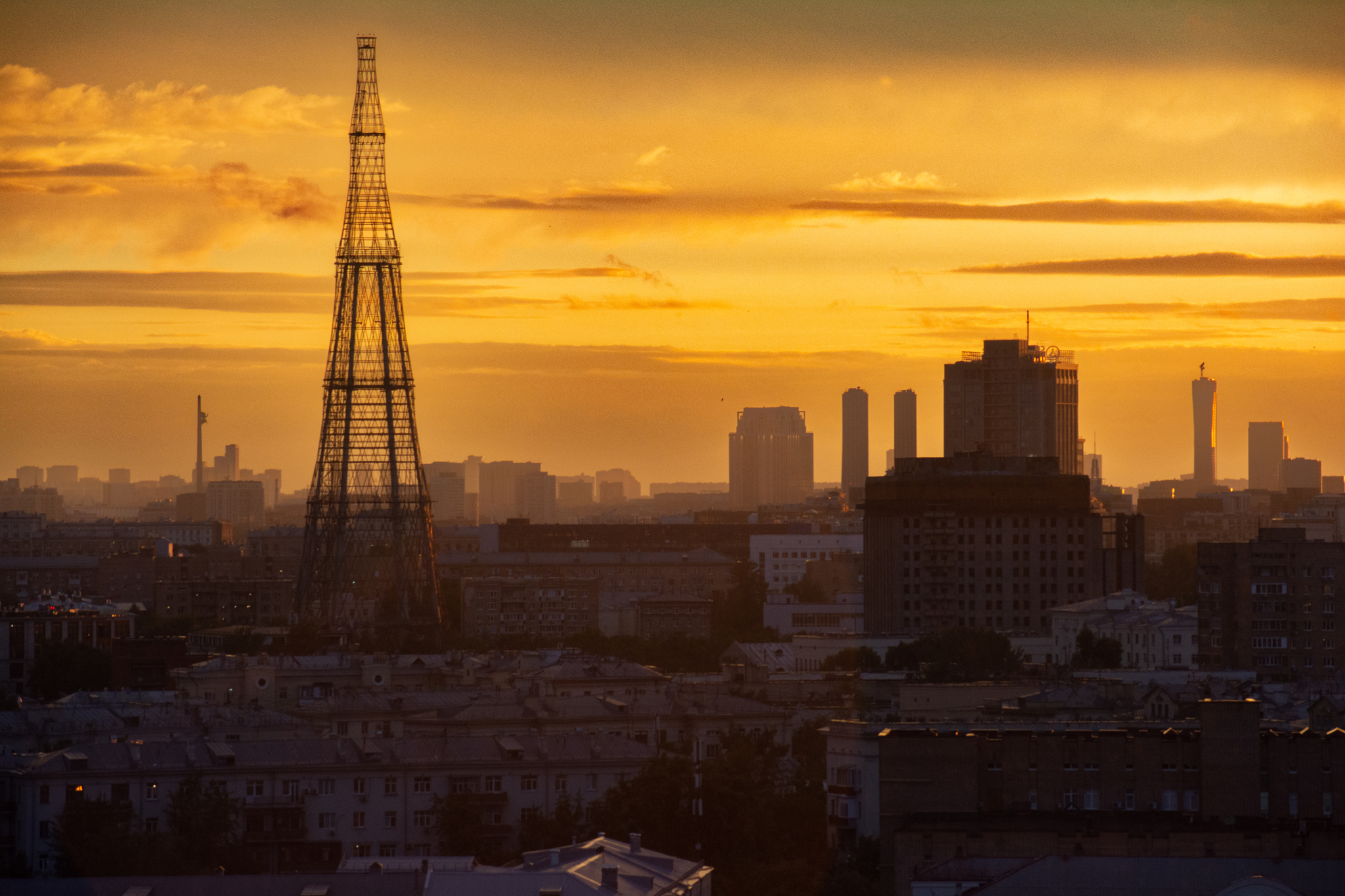 Москва на закате - Моё, Москва, Вечер, Закат, Длиннопост, Фотография