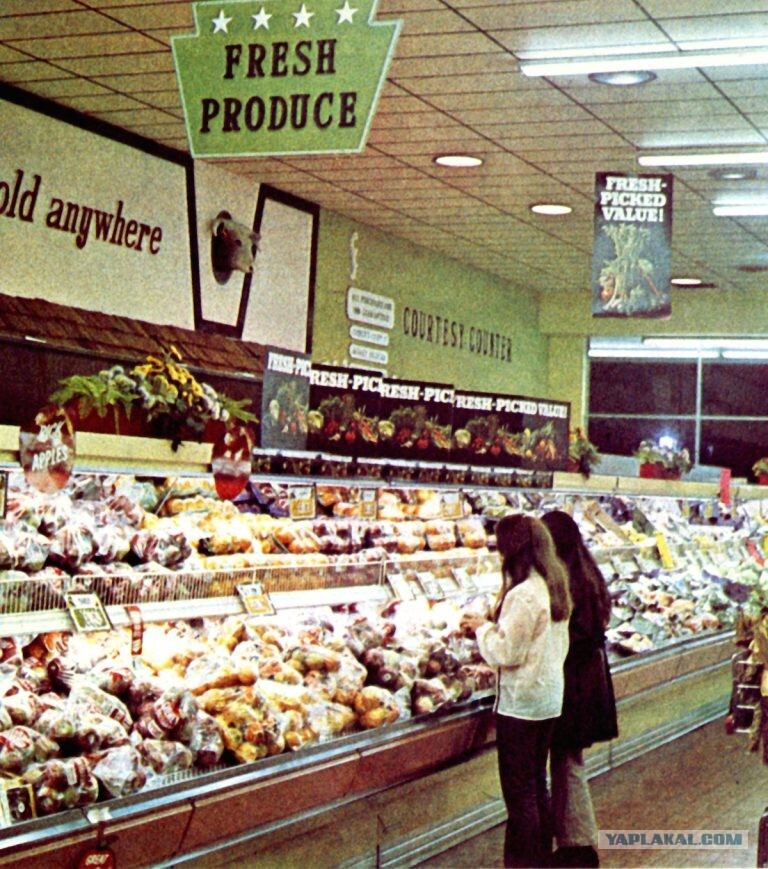 US stores in the 1950s-1980s - USA, Supermarket, Retro, 70th, 20th century, Longpost