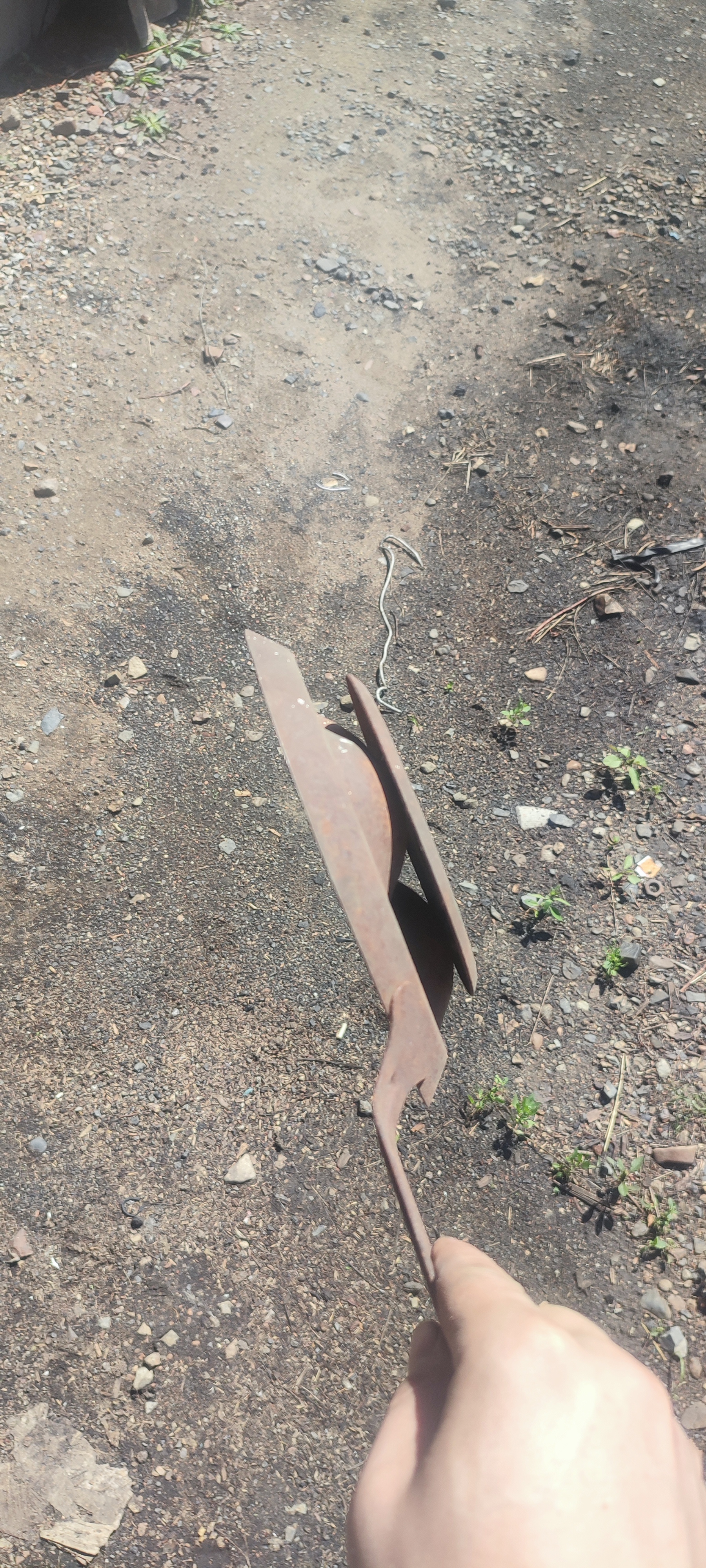 While rummaging around in the barn at the dacha I found a frying pan, but it was unusual. Who knows why - Kitchen, Kitchenware, Longpost, Question, The photo