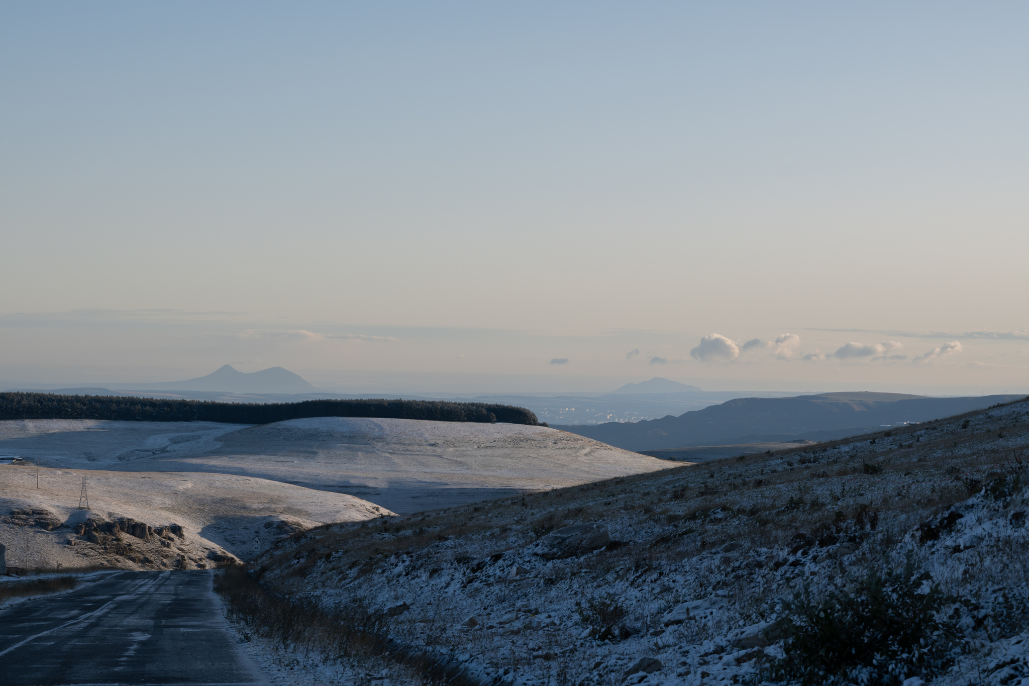 September 10, 2023 just outside Kislovodsk. Snow o_O!!! - My, The mountains, Caucasus mountains, Caucasian Mineral Waters, Elbrus, Snow, Jily-Su, Longpost