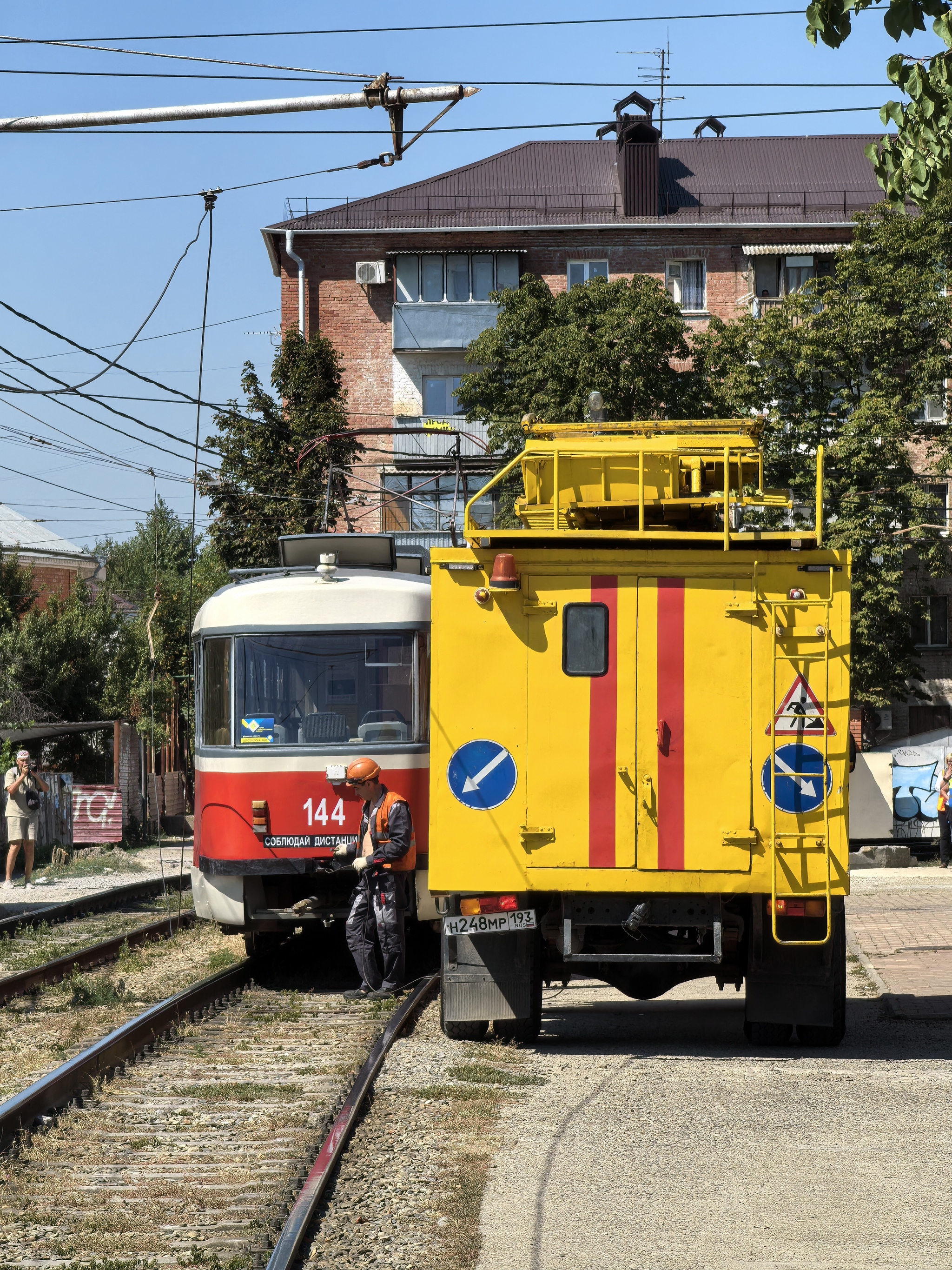 Tram history - My, Mobile photography, mobile reporter, Tram rails, Tram, Electric transport, Krasnodar, Longpost