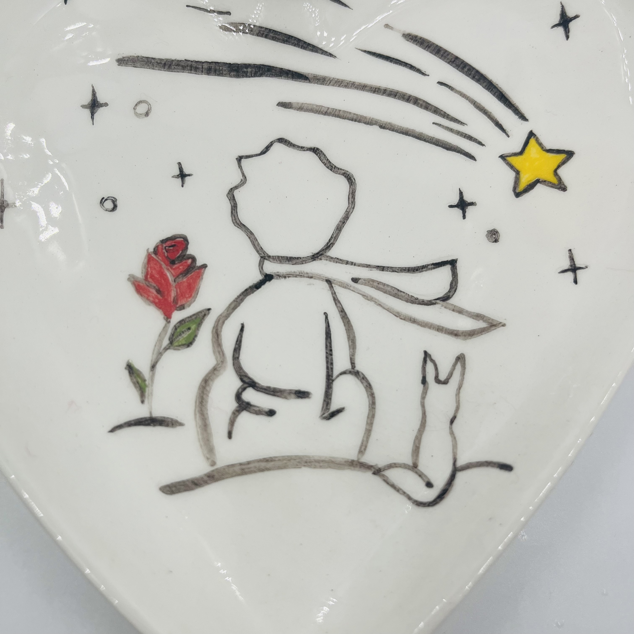 My - My, Ceramics, Plate, Handmade, Drawing, Little Prince, Longpost