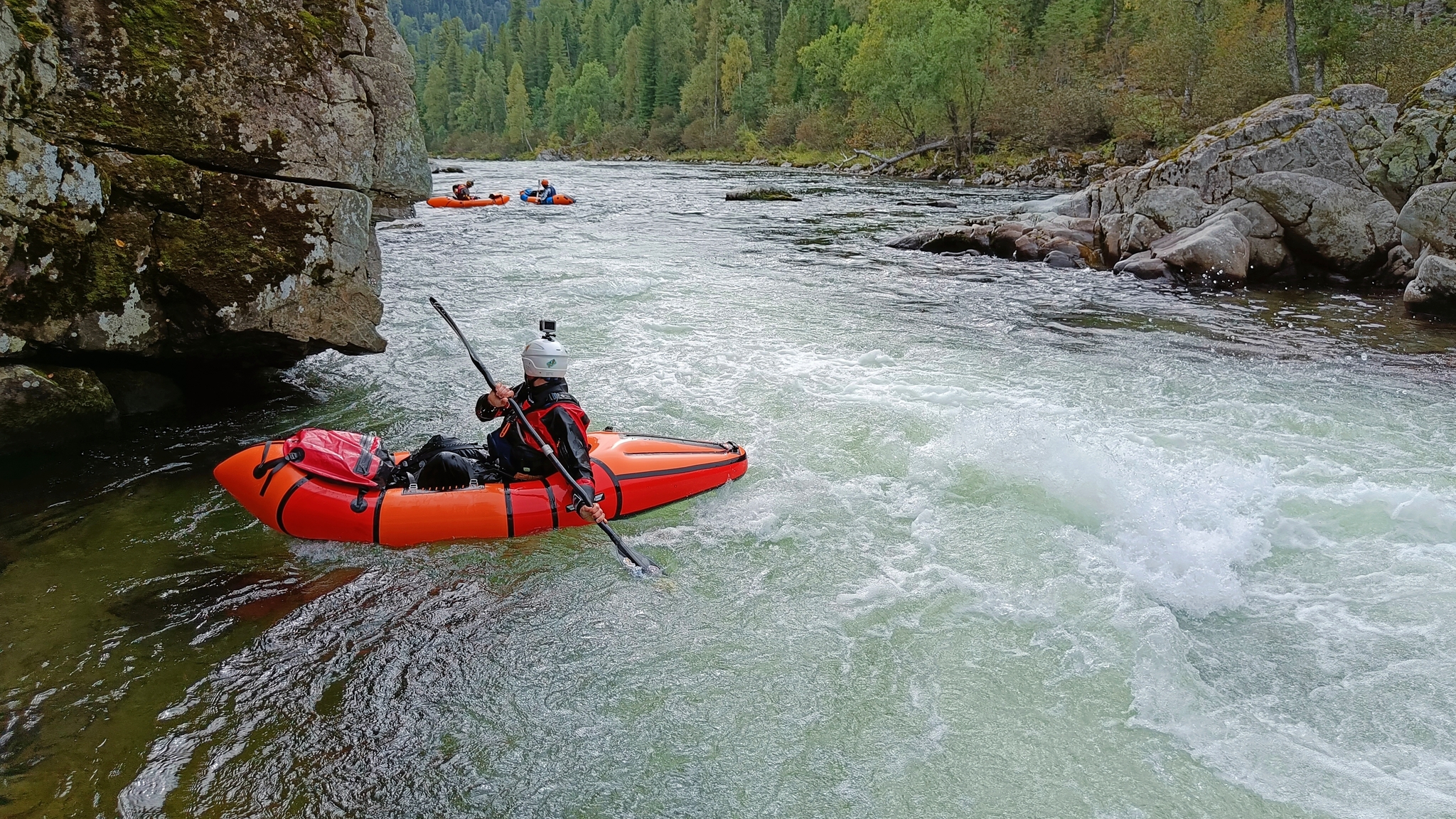 RAFTING AND TRAINING - My, Hike, Camping, Туристы, Tourism, Youtube, Alloy, River rafting, A boat, Packraft, Water, River, Khakassia, Mountain river, Taiga, Video, Longpost