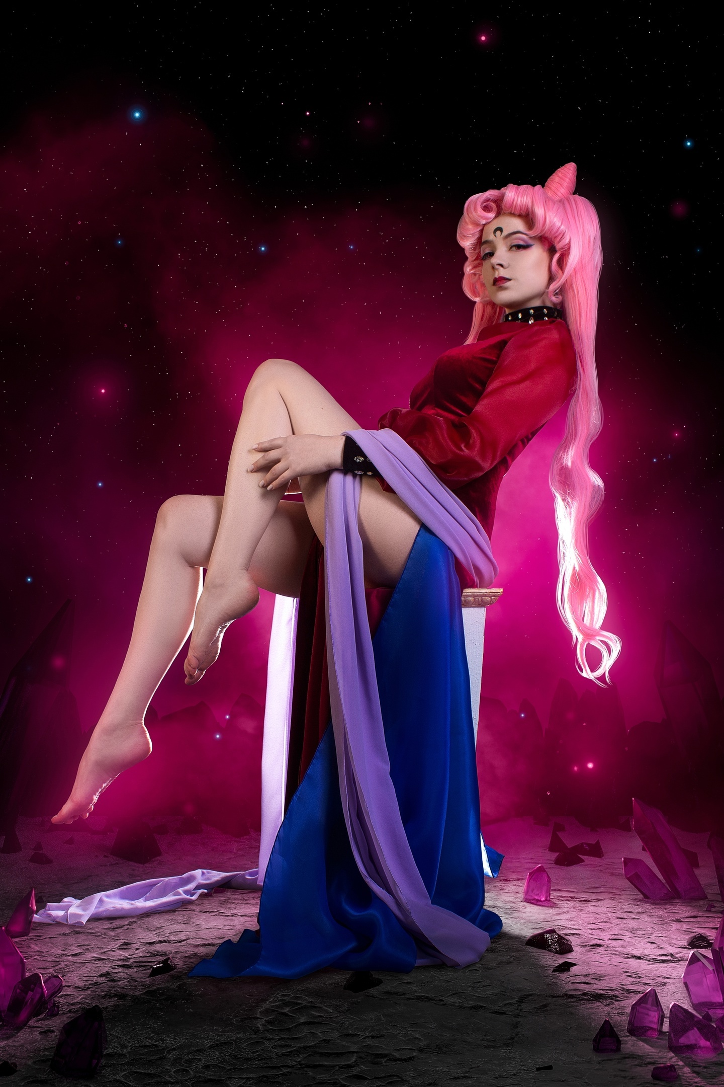 Black Lady - My, Cosplayers, Cosplay, Girls, Legs, The photo, Sailor Moon, Sailor Moon Crystal, Sailor Moon Eternal