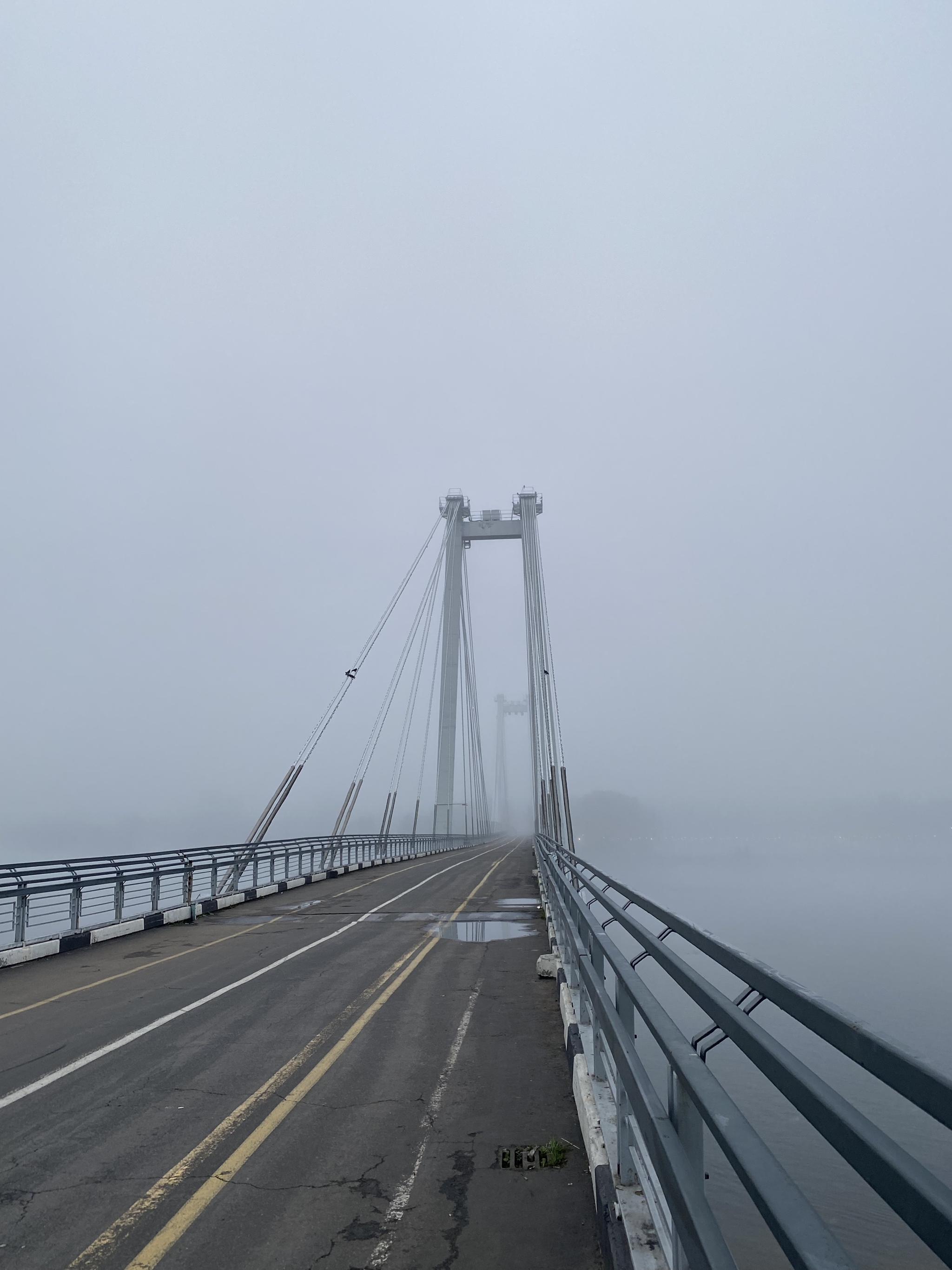 Foggy morning in Krasnoyarsk - My, The photo, Mobile photography, Landscape, Fog, Morning, Krasnoyarsk, Longpost