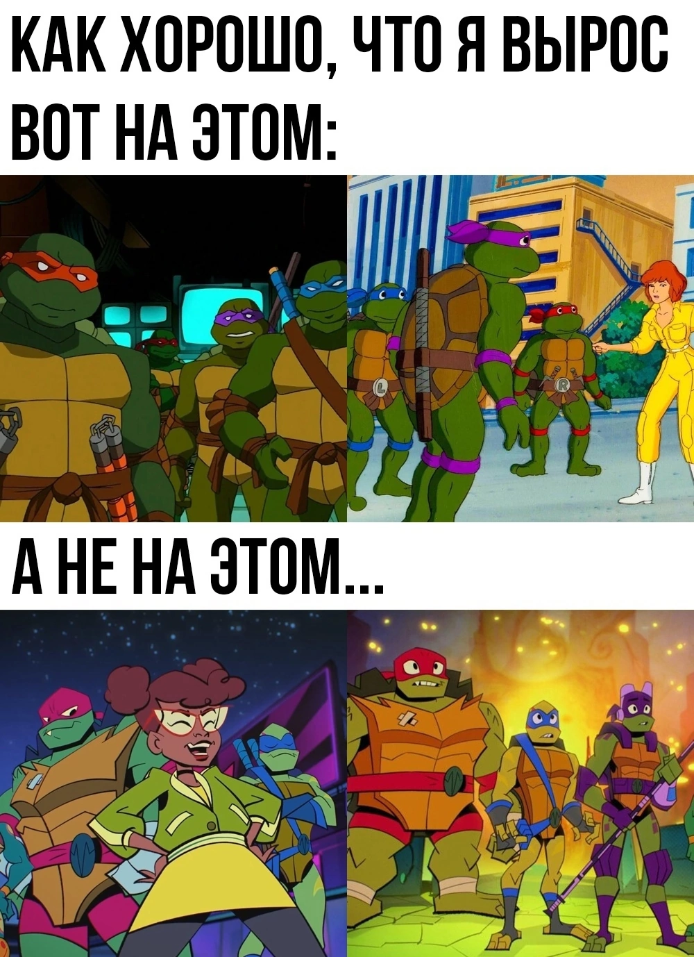 Correct Turtles - Teenage Mutant Ninja Turtles, Childhood, Cartoons, Picture with text, It Was-It Was