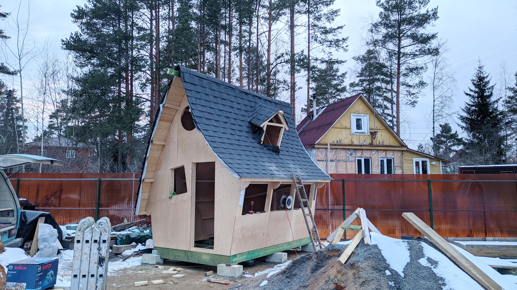 House for children at the dacha. Budget option. Continuation - My, Dacha, Children, Building, Longpost, The photo