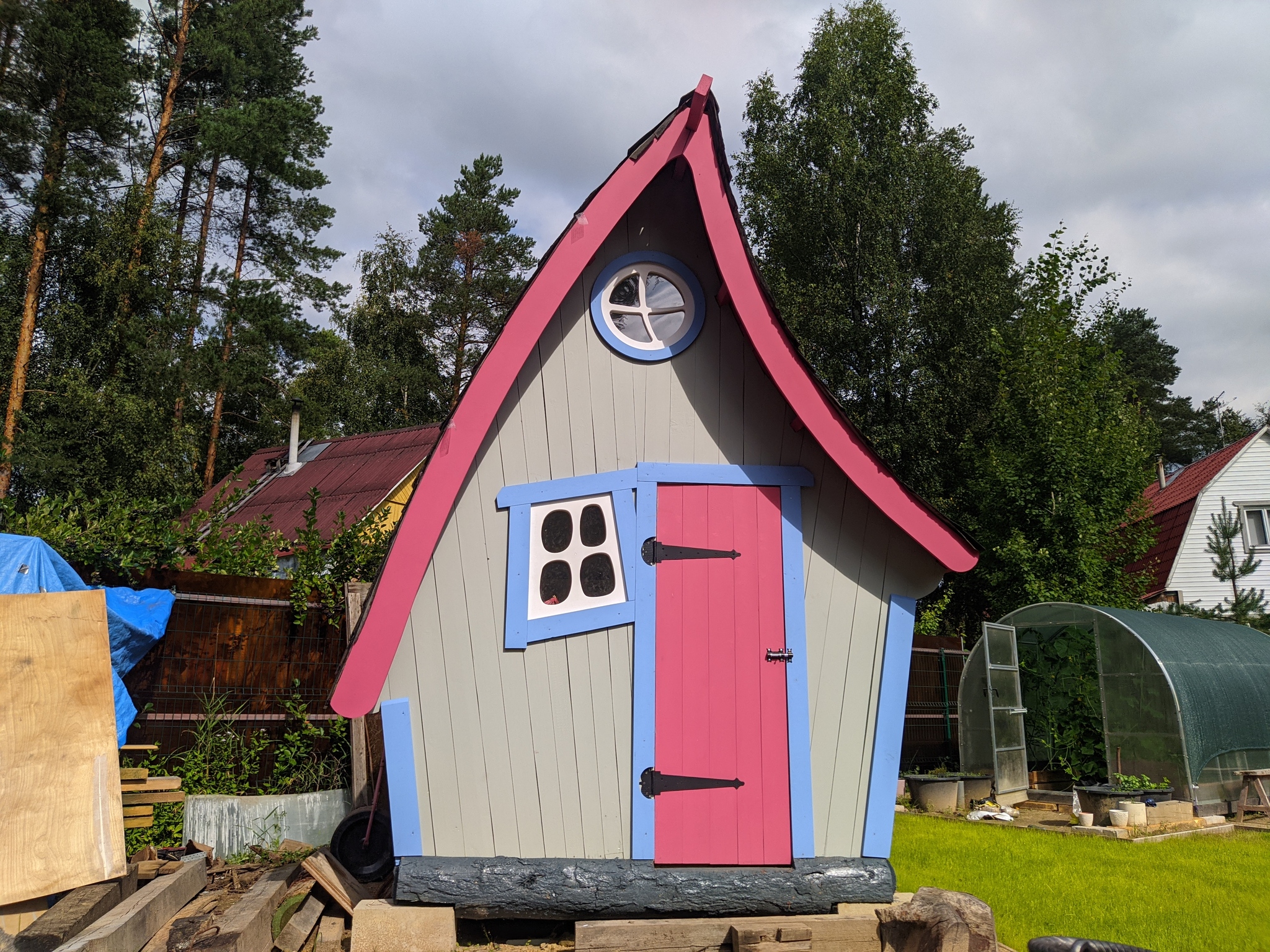 House for children at the dacha. Budget option. Continuation - My, Dacha, Children, Building, Longpost, The photo