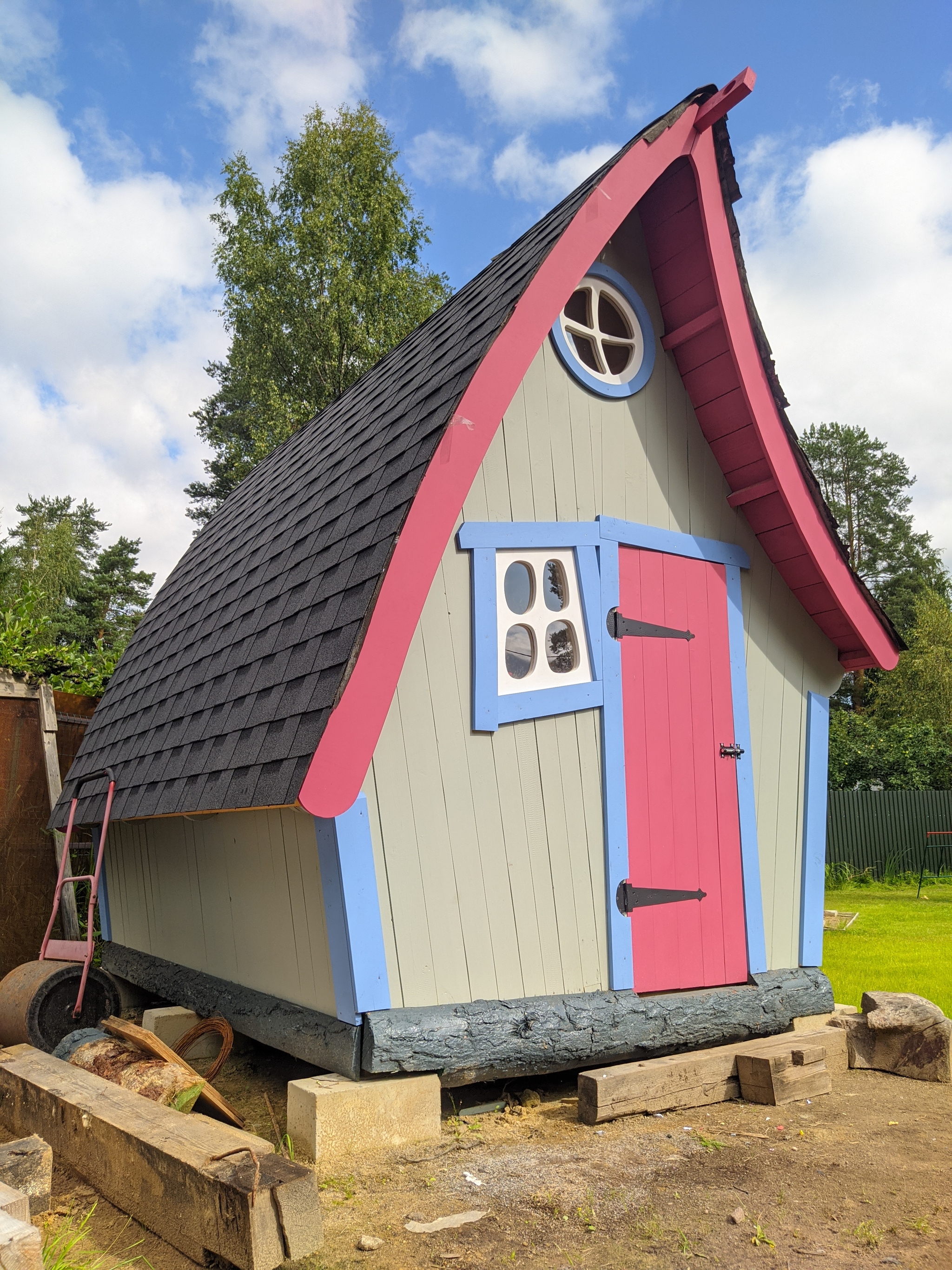 House for children at the dacha. Budget option. Continuation - My, Dacha, Children, Building, Longpost, The photo