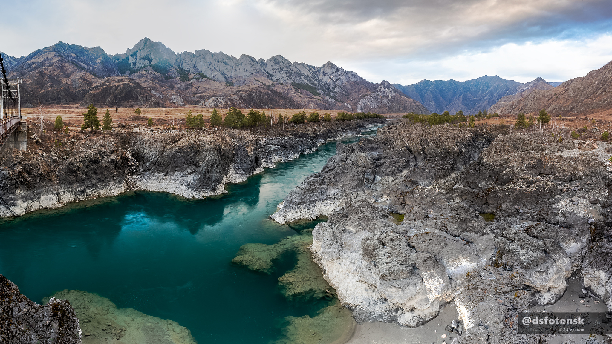 Katun near the Oroktoy Bridge. Altai - My, The nature of Russia, The photo, Altai Republic, The mountains, Katun, Oroktoi Bridge