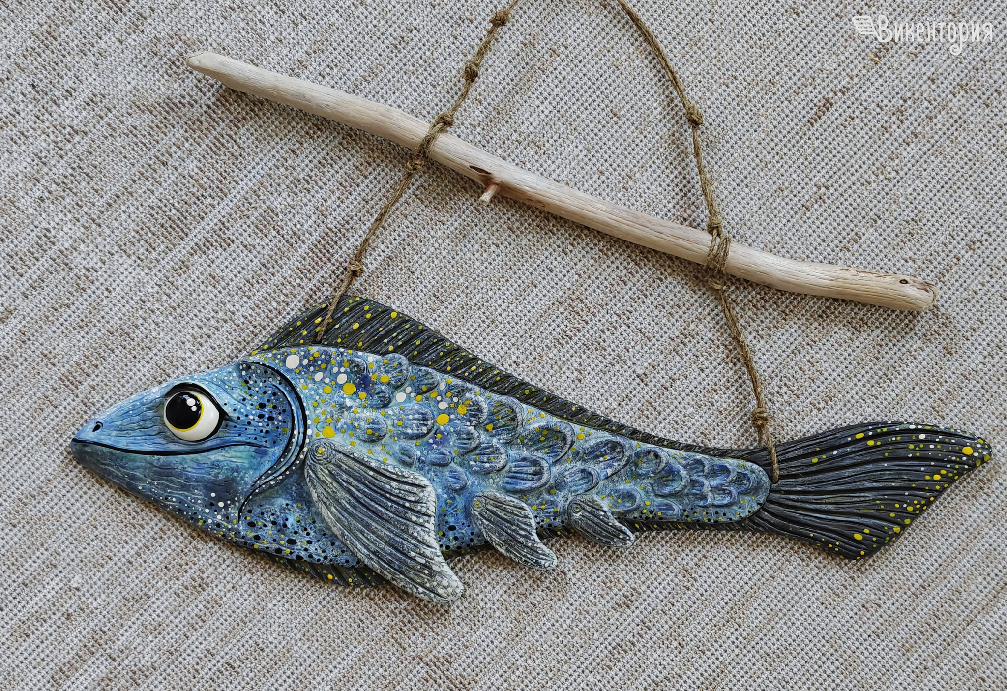 Ceramic fish - My, Creation, Hobby, Ceramics, Clay, With your own hands, A fish, Longpost, Needlework without process